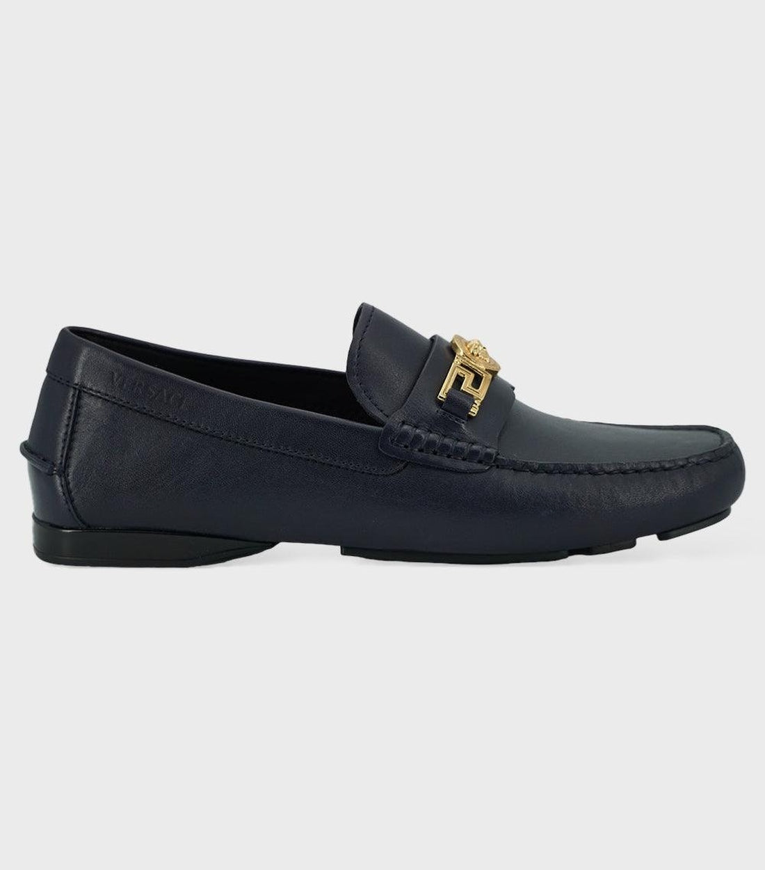 Versace Kalfsleren Loafers Blauw