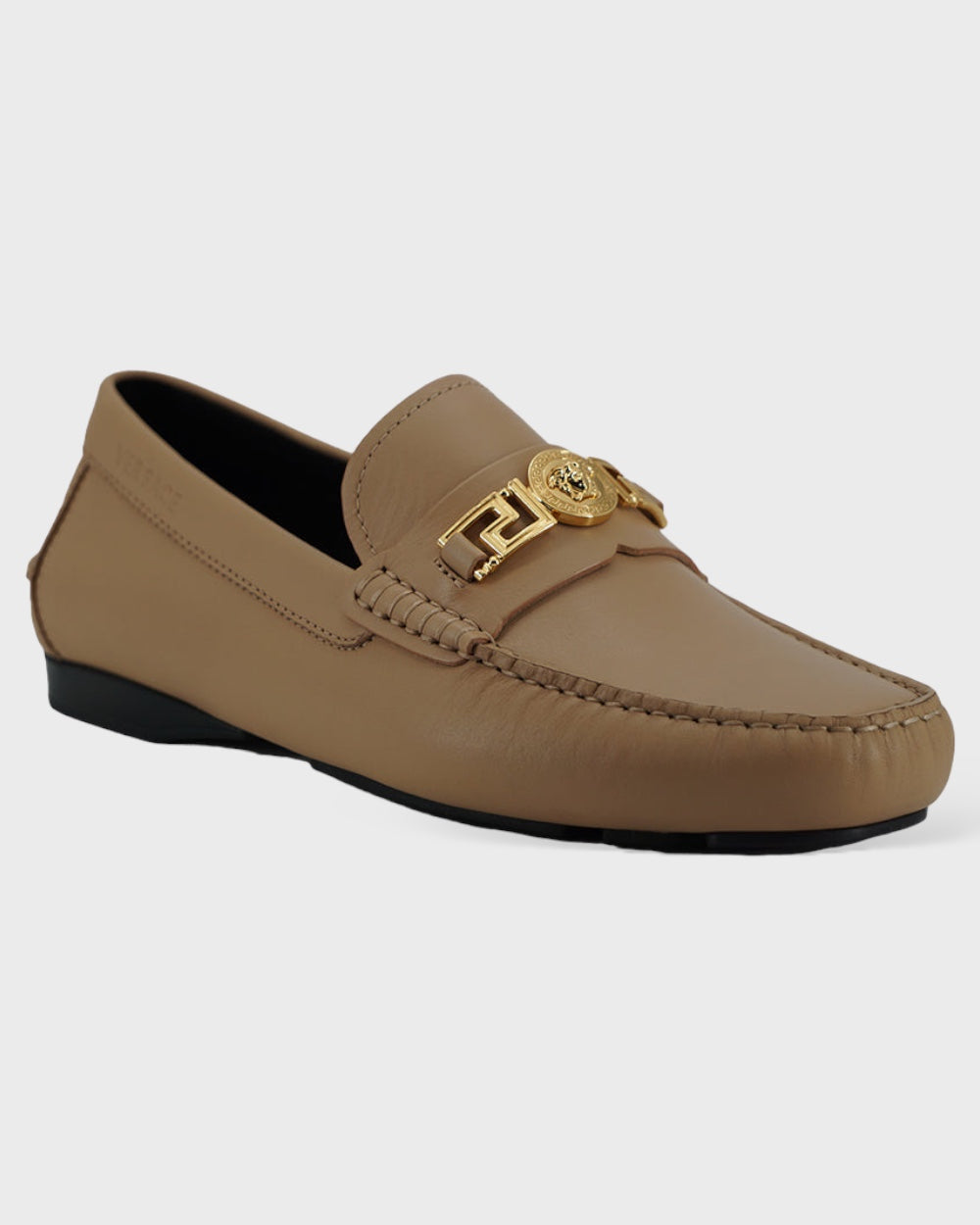 Versace Beige Kalfsleren Loafers