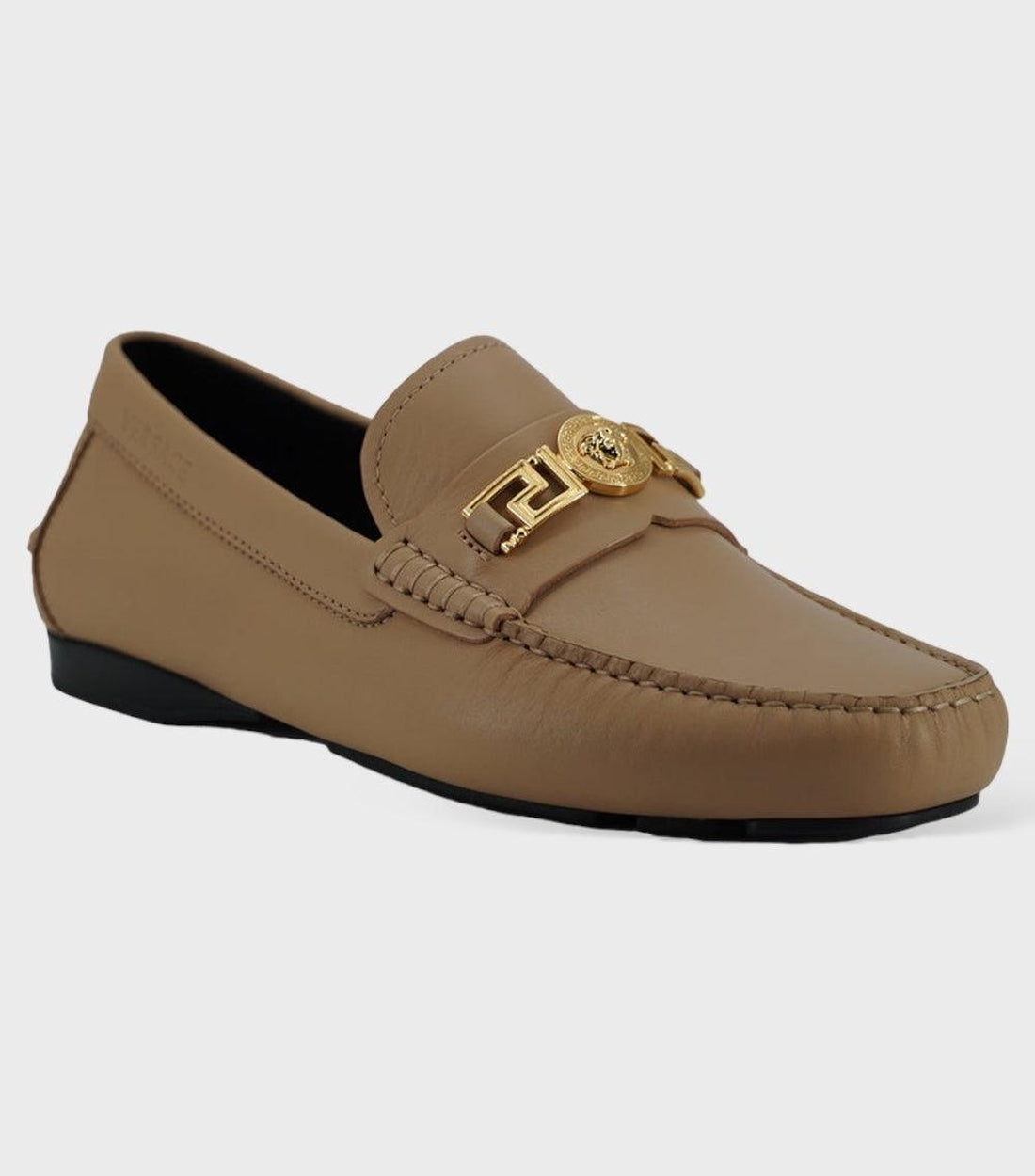 Versace Beige Kalfsleren Loafers