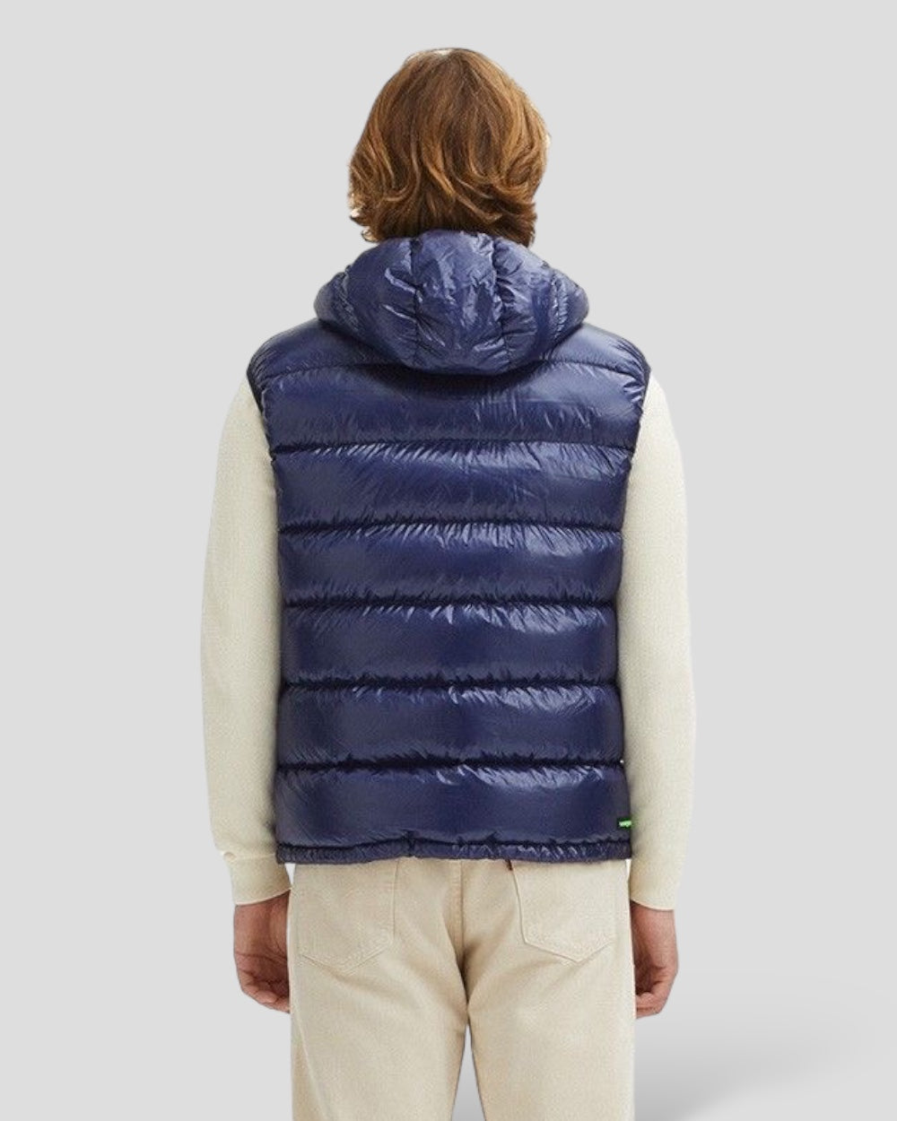 Centogrammi | Blue/green reversible body warmer men