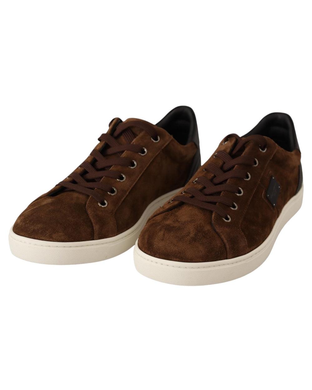 Dolce & Gabbana Bruin Suede Sneakers