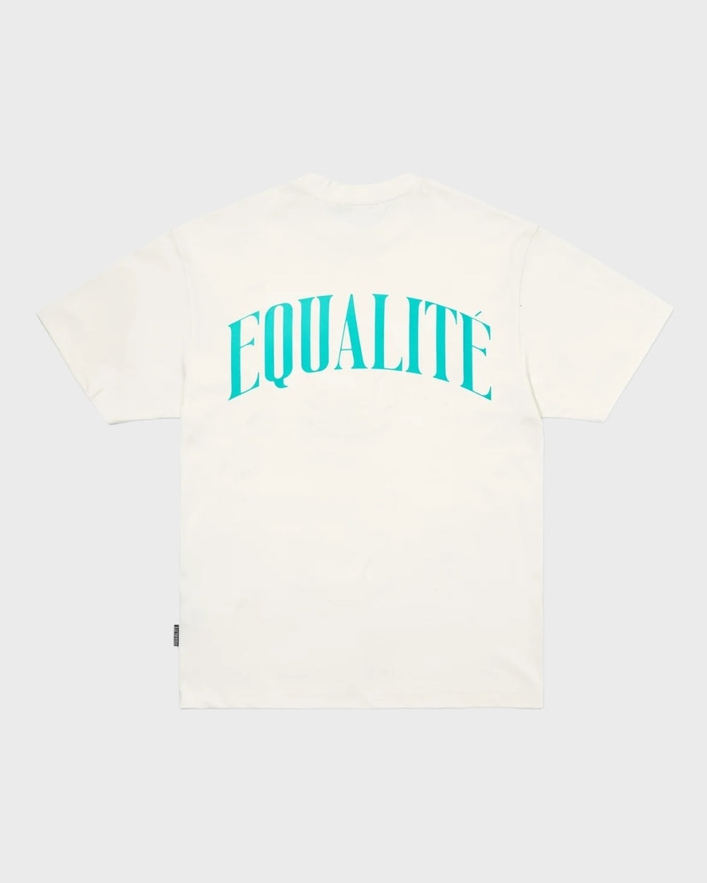 Equalite Oliver Oversized T-shirt Wit / Turqoise Unisex