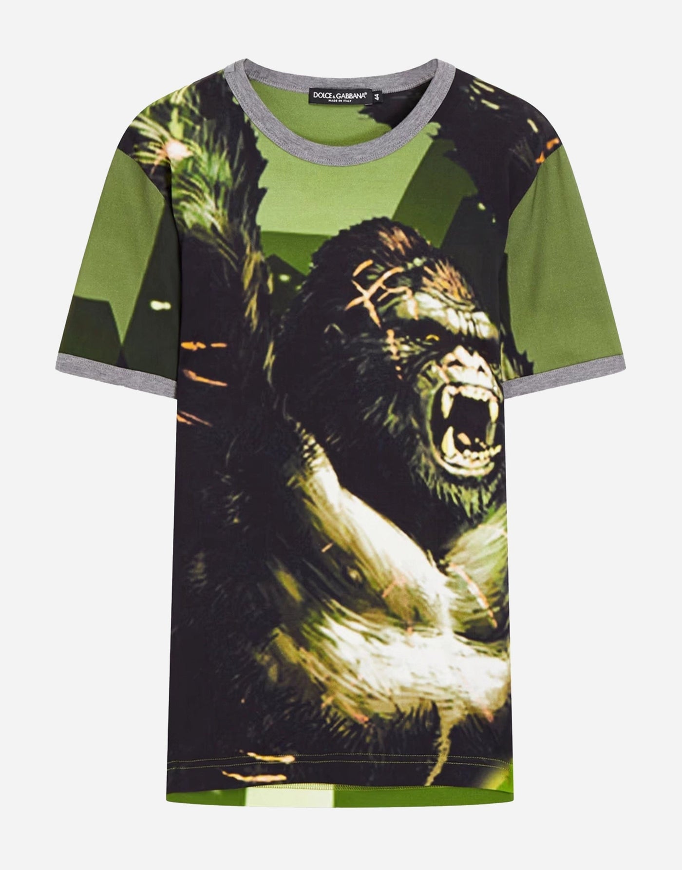 Dolce & Gabbana Groen Gorilla T-shirt