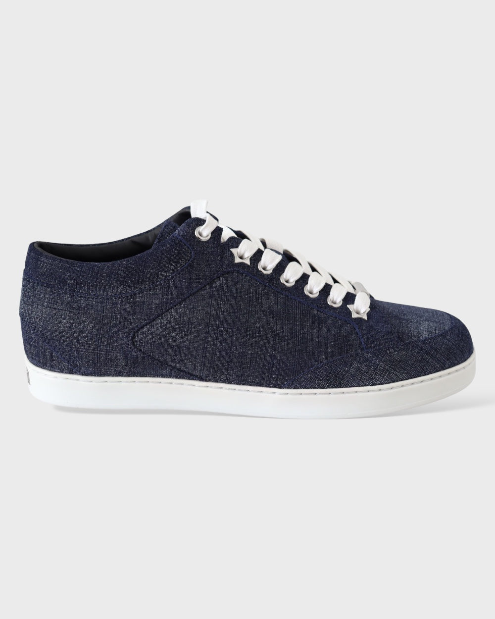 Jimmy Choo Miami Blauwe Denim Sneakers