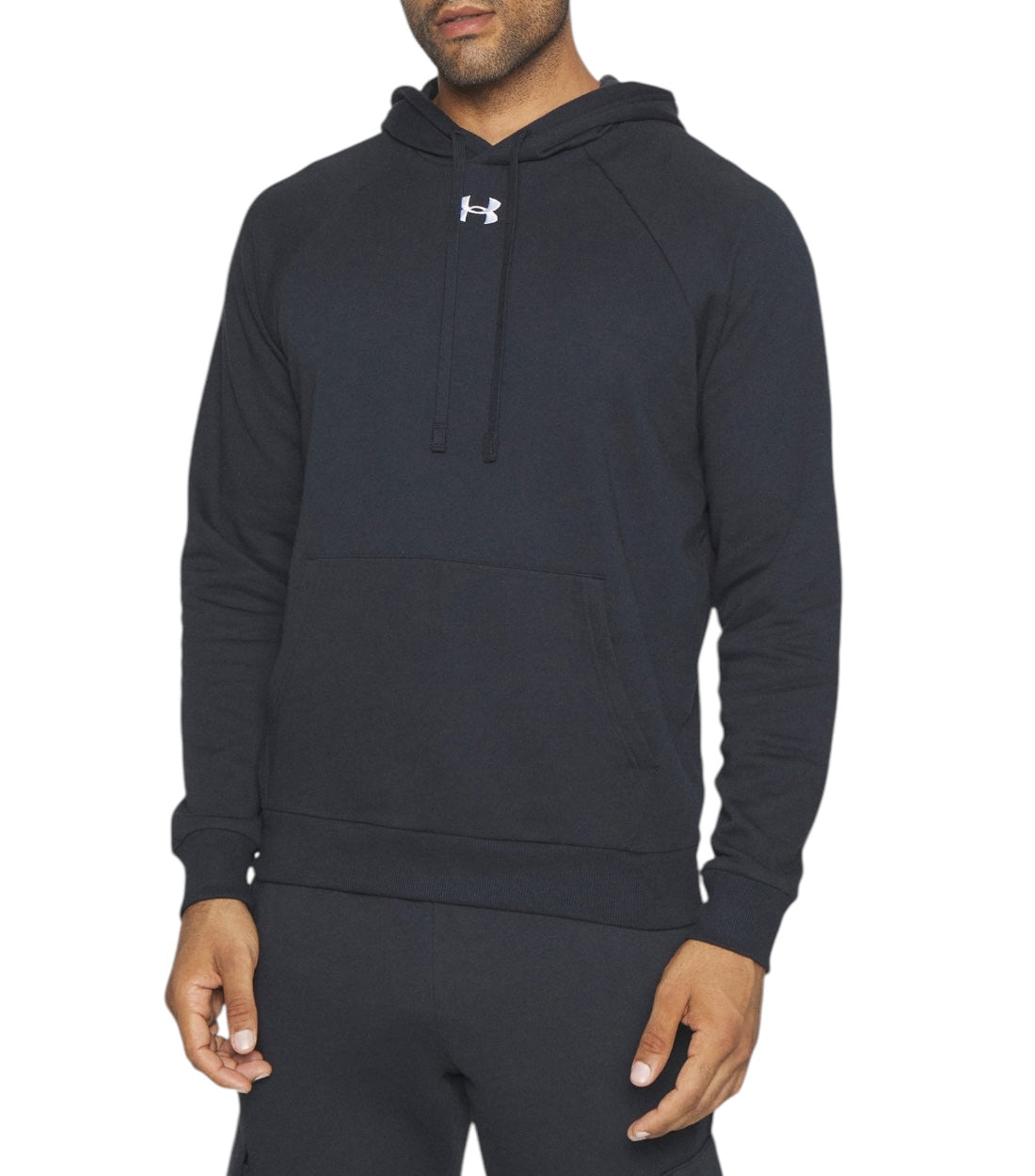 Under Armour Zwart UA Rival Fleece hoodie Met Logo