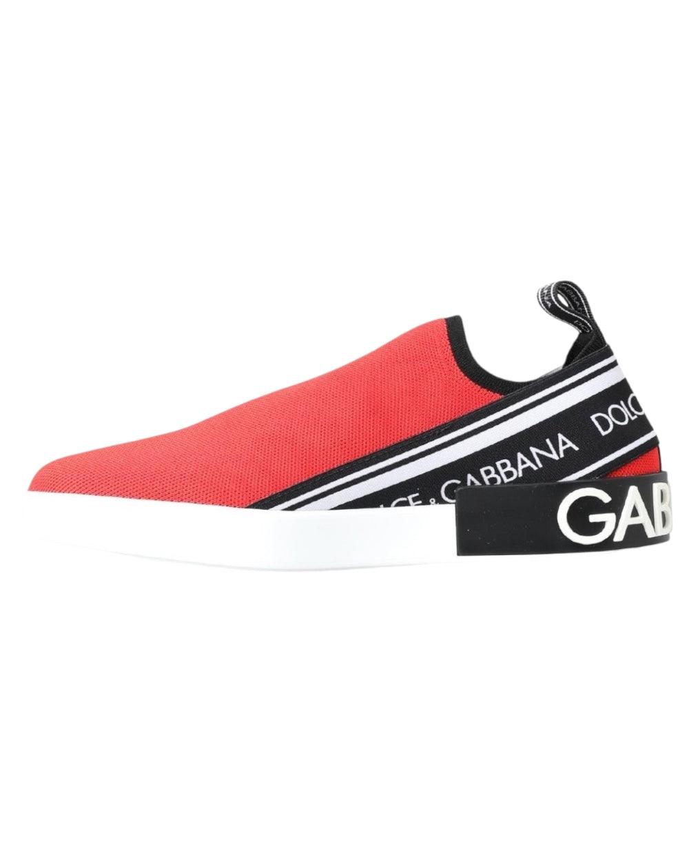 Dolce & Gabbana Rood Slip On Sneakers