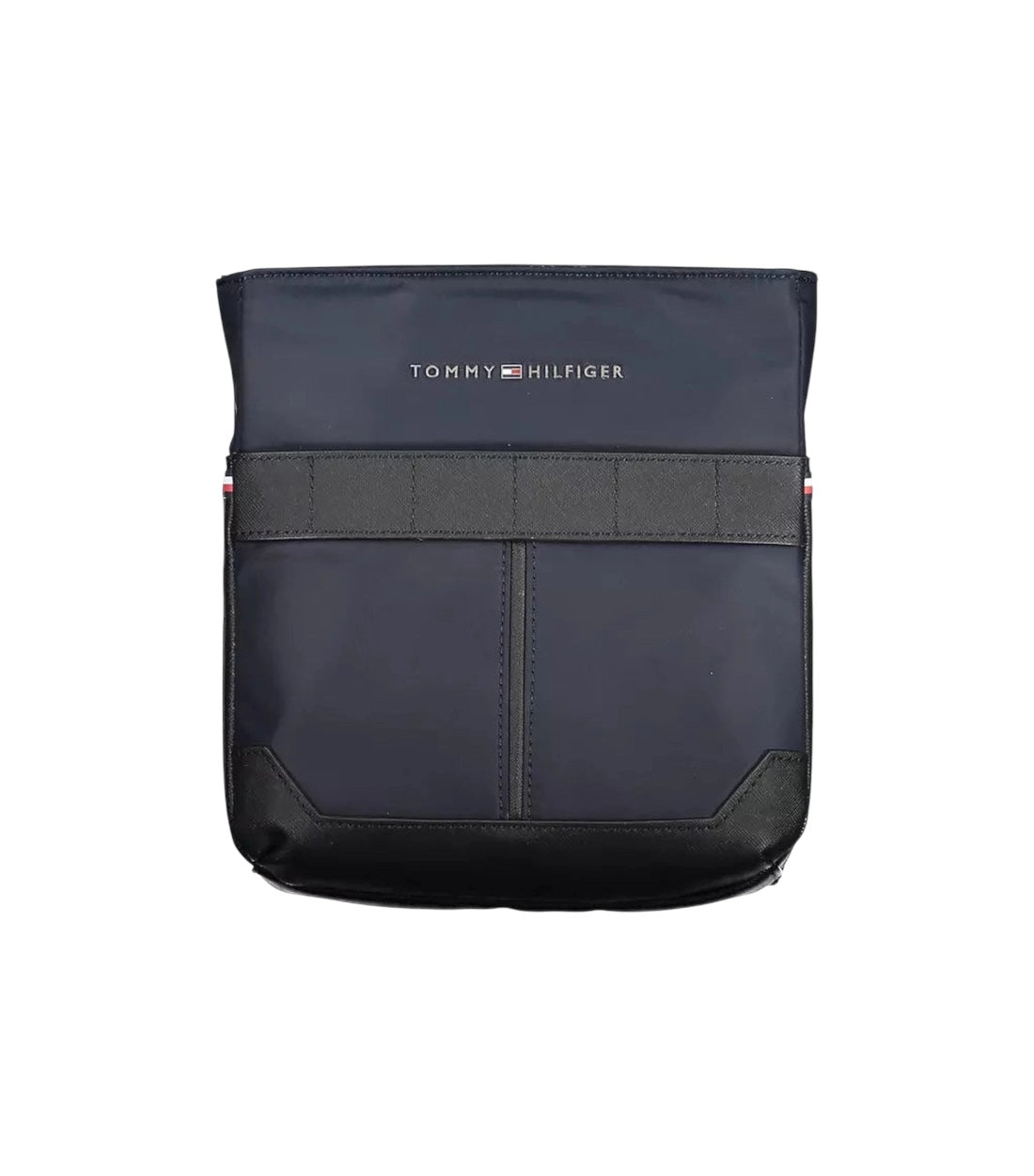 Tommy Hilfiger Blauwe Schoudertas met Contrasterende Accenten