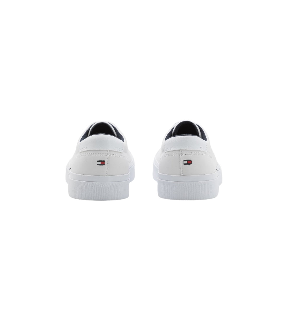 Tommy Hilfiger Eco-Chic witte sneakers met contrasterende accenten