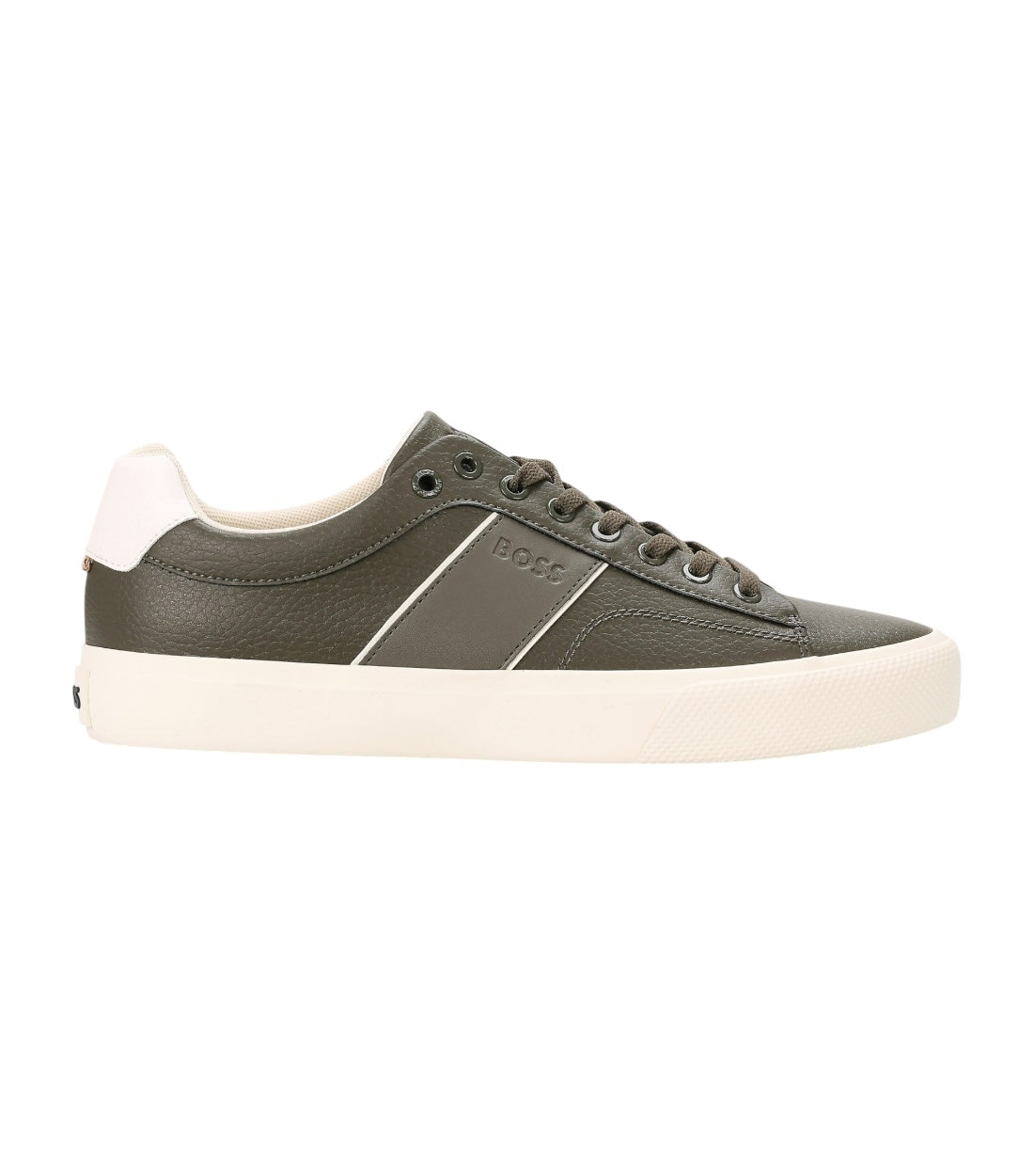 Hugo Boss Groen Leren Aiden Sneaker