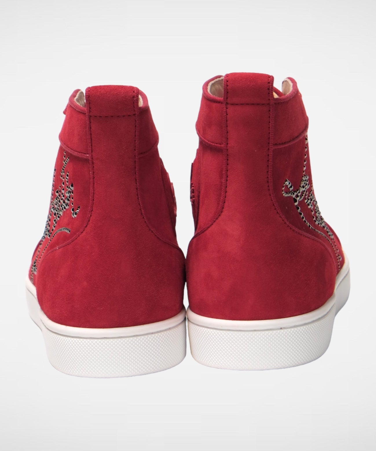 Christian Louboutin Rood High Top Sneakers