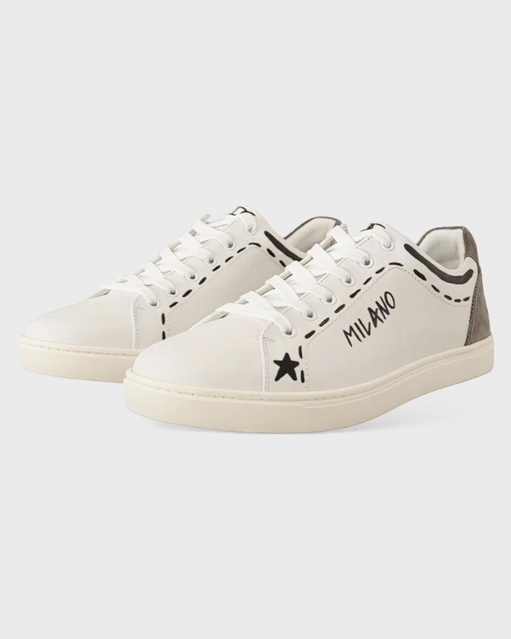 Dolce & Gabbana Wit Leren "LOVE" Casual Sneakers