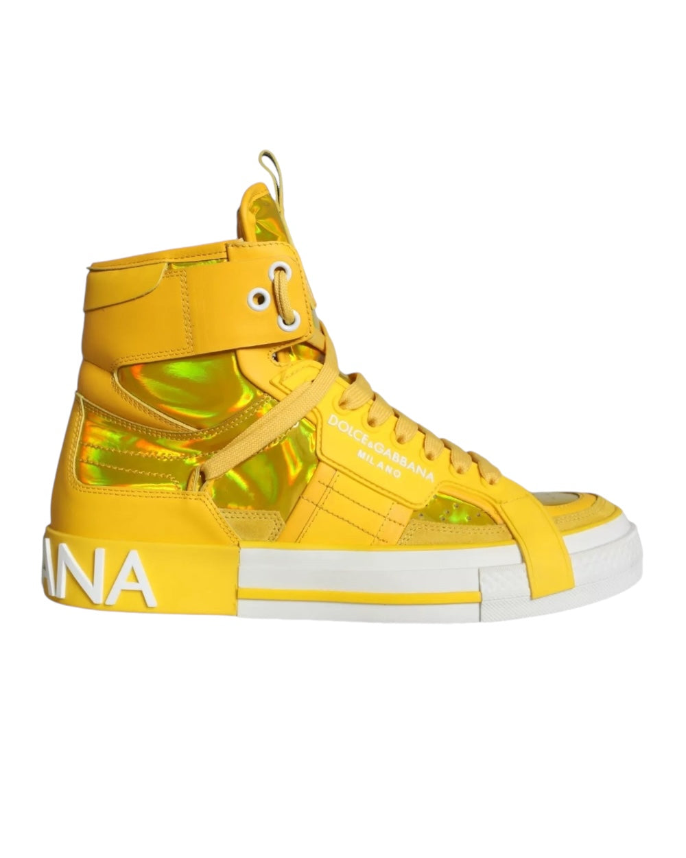 Dolce & Gabbana Geel High-Top Sneakers