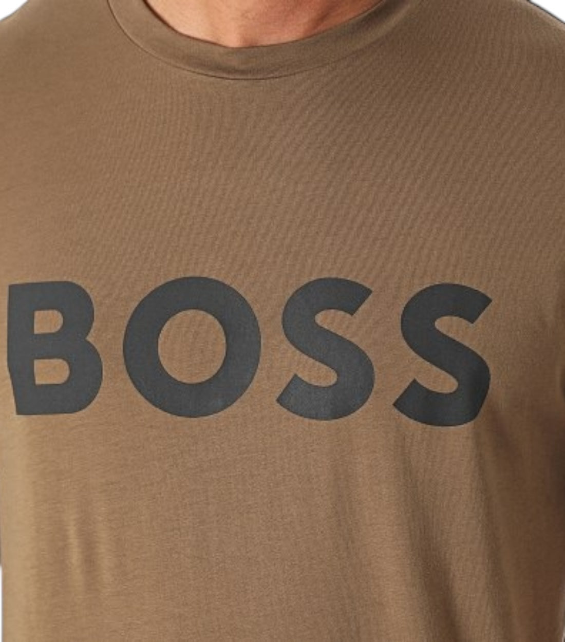 Hugo Boss Bruin Katoenen Thinking T-Shirt