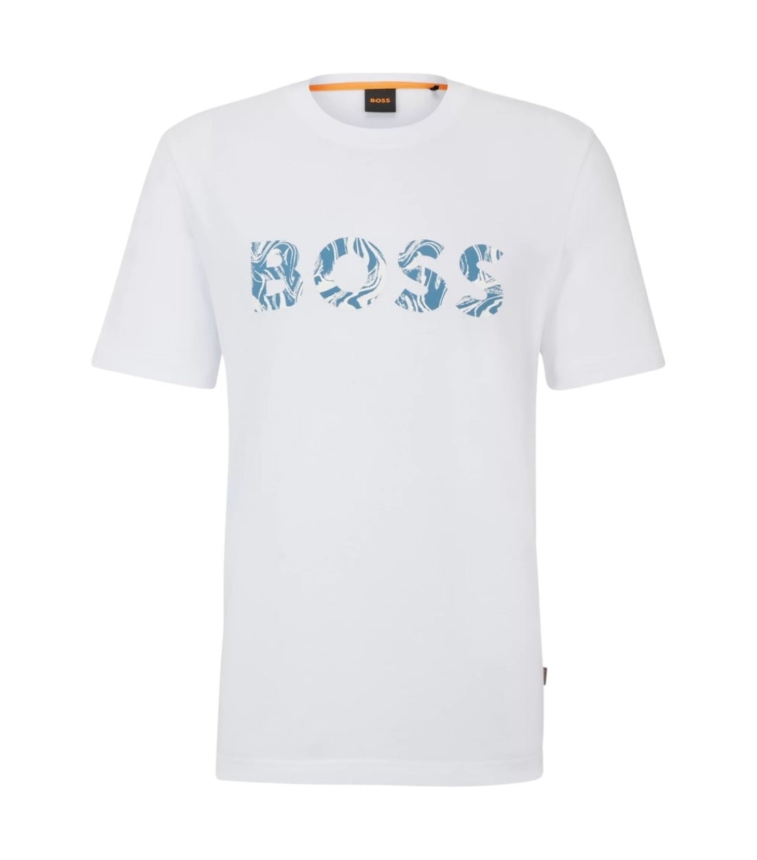 Hugo Boss Wit Katoenen Bold T-shirt