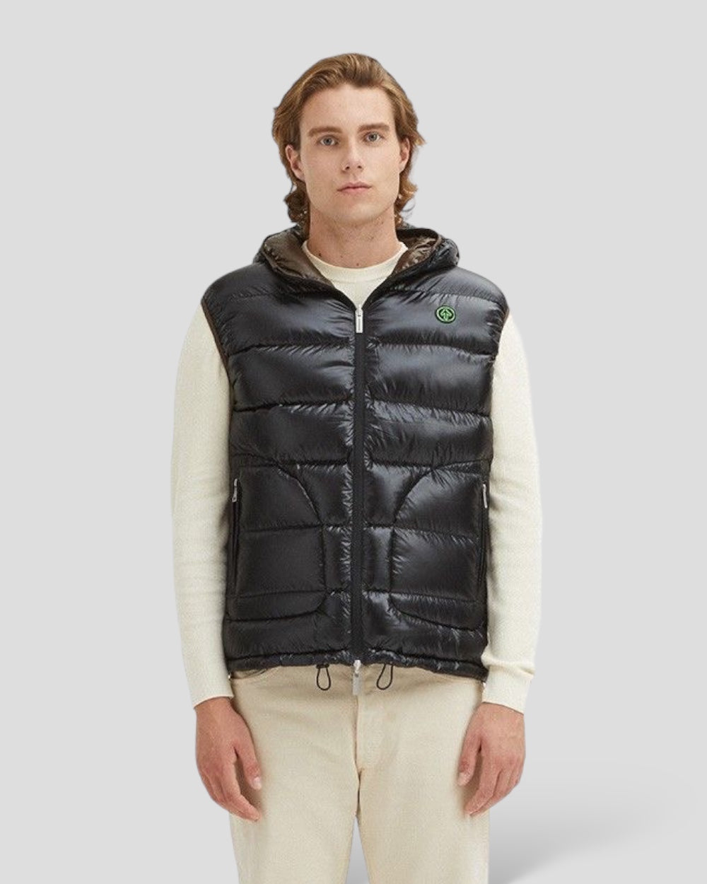 Centogrammi Bruin / Zwart Omkeerbare Bodywarmer Heren