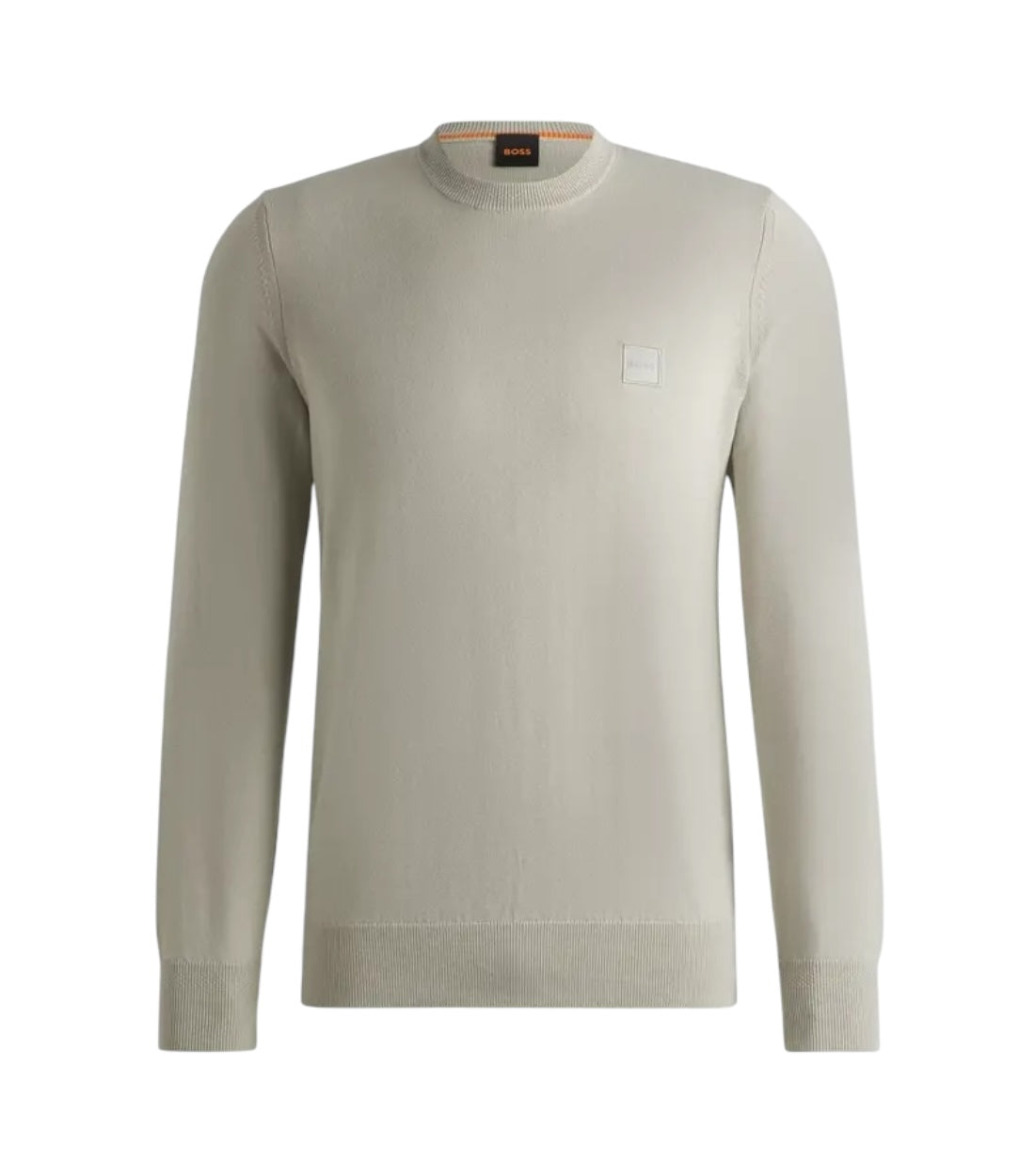 Boss Beige Pullover Met Ronde Hals