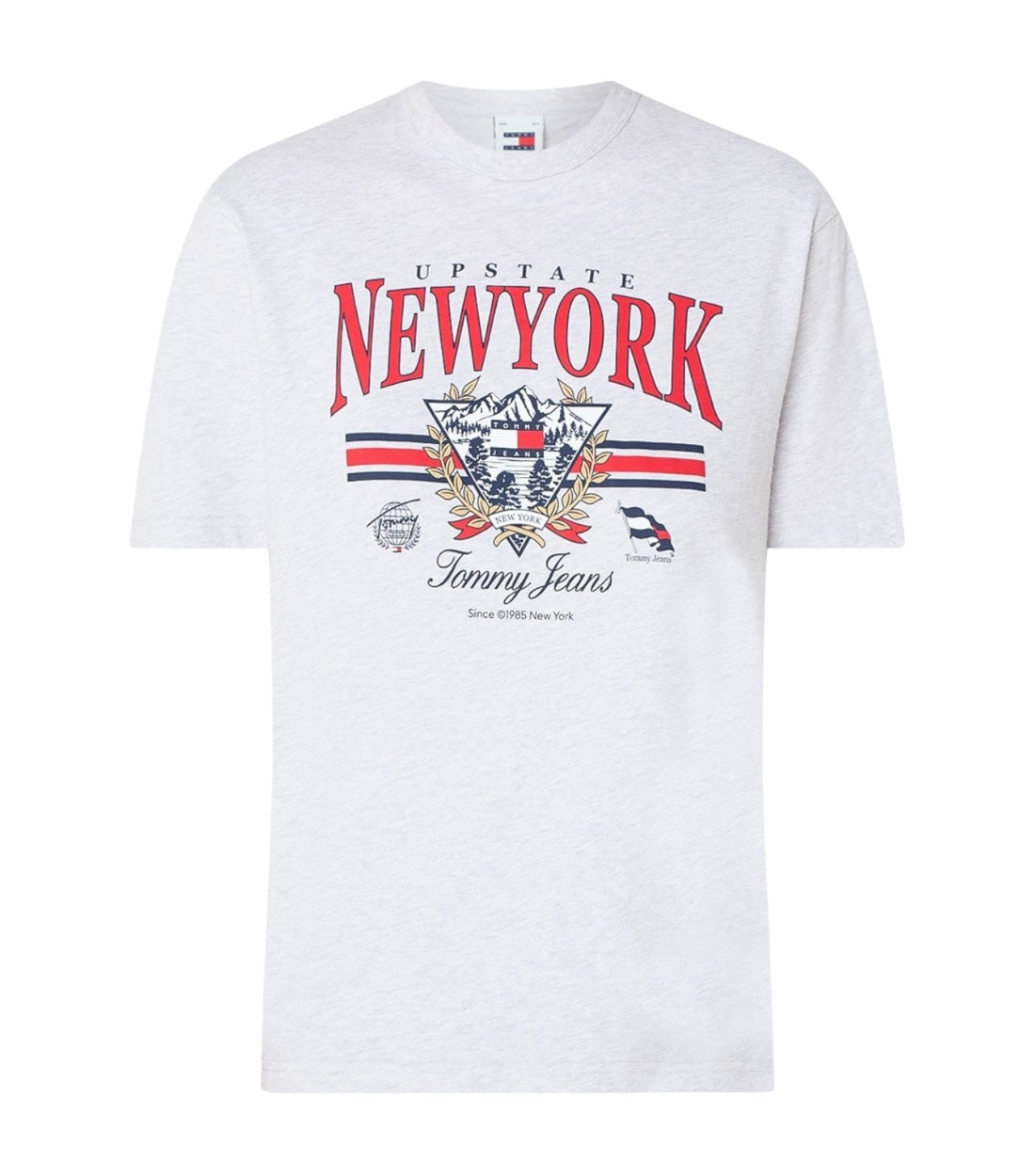 Tommy Hilfiger Jeans Grijs T-shirt Met NY Print Dames