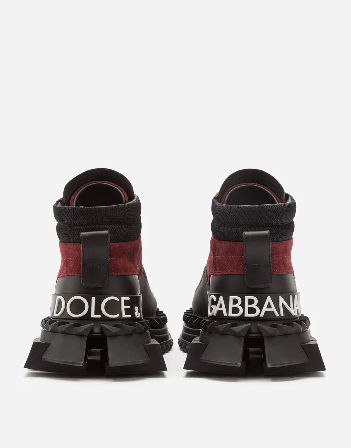 Dolce & Gabbana Bordeaux "Super King" High Top Sneakers