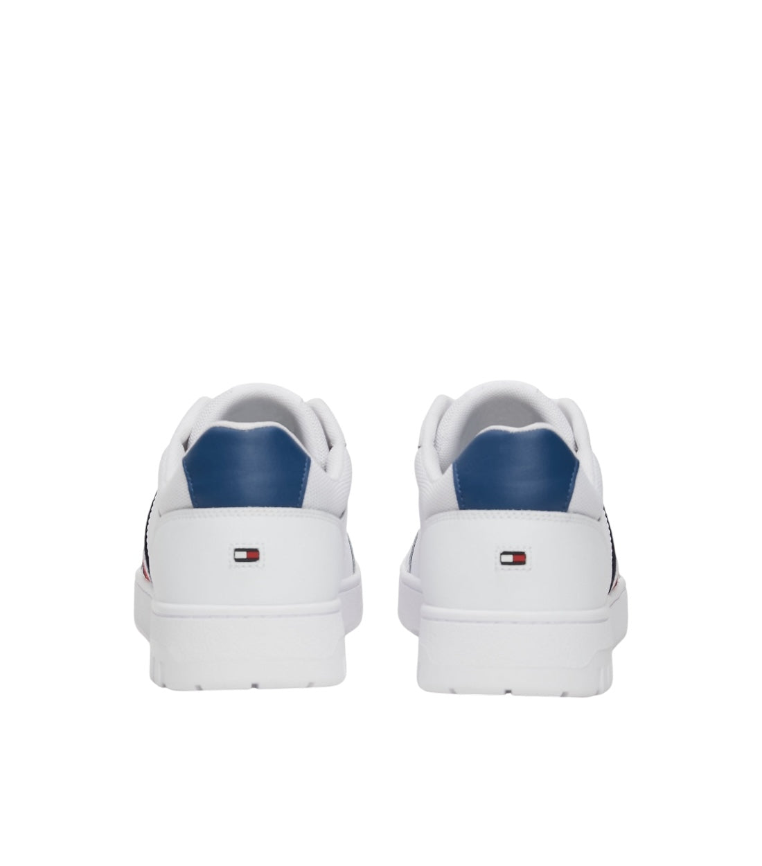 Tommy Hilfiger Wit Basketbal Sneaker Met Signature-tape