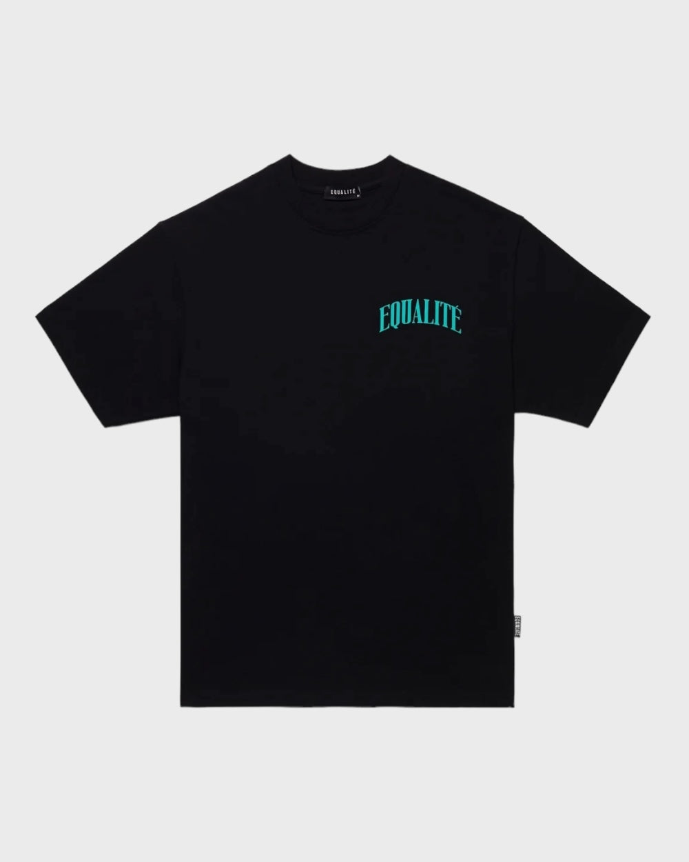 Equalite | Oliver Oversized T-shirt Zwart / Turqoise Unisex