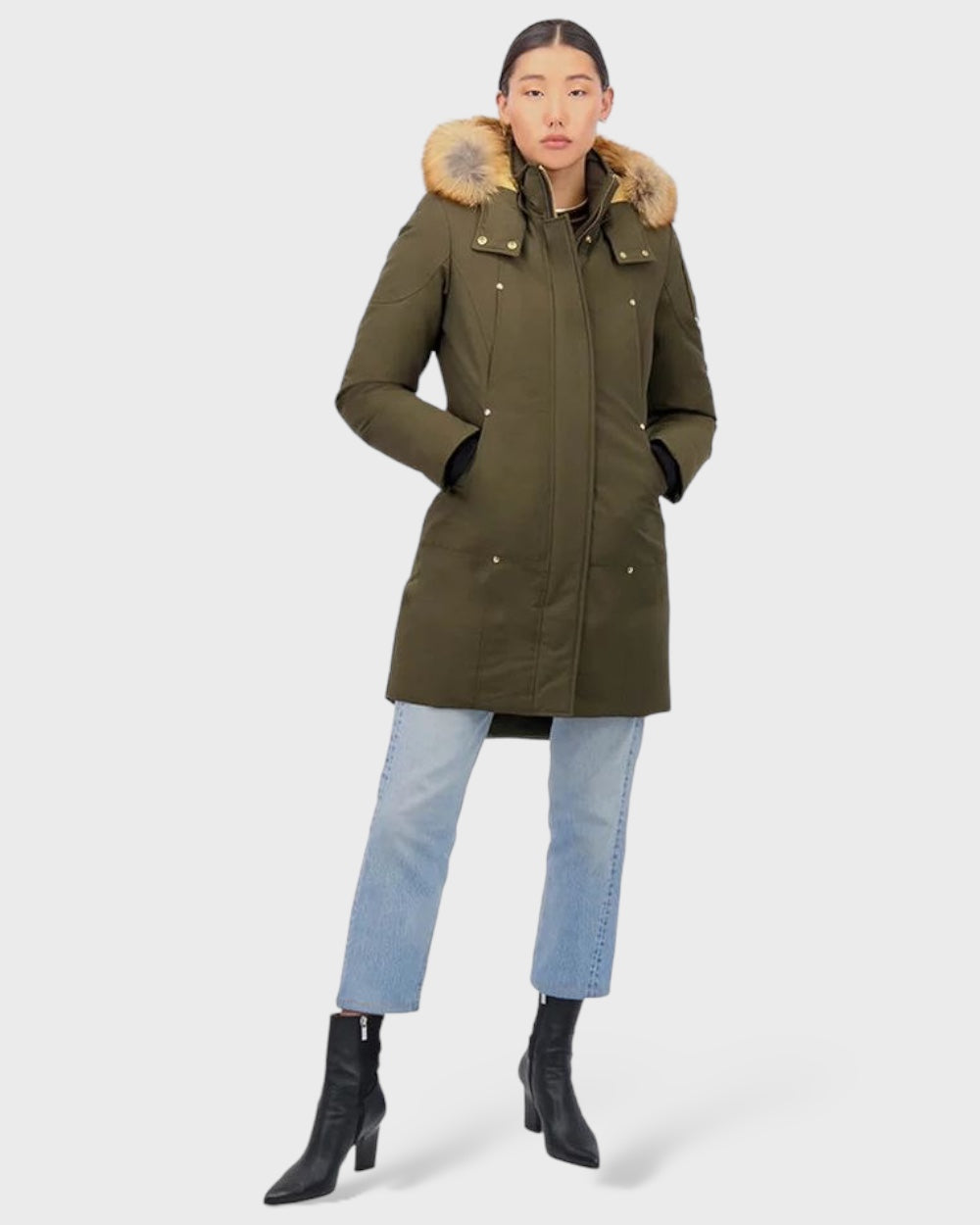 Moose Knuckles Groen "Gold Stirling" Parka Dames Jas