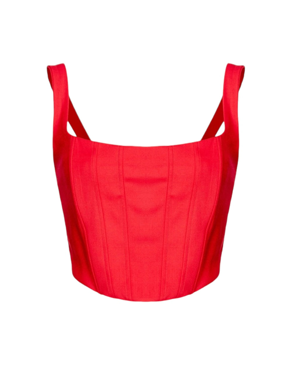 PINKO Rood Polyester Top met Schouderbanden en Haak-en-Oog Sluiting