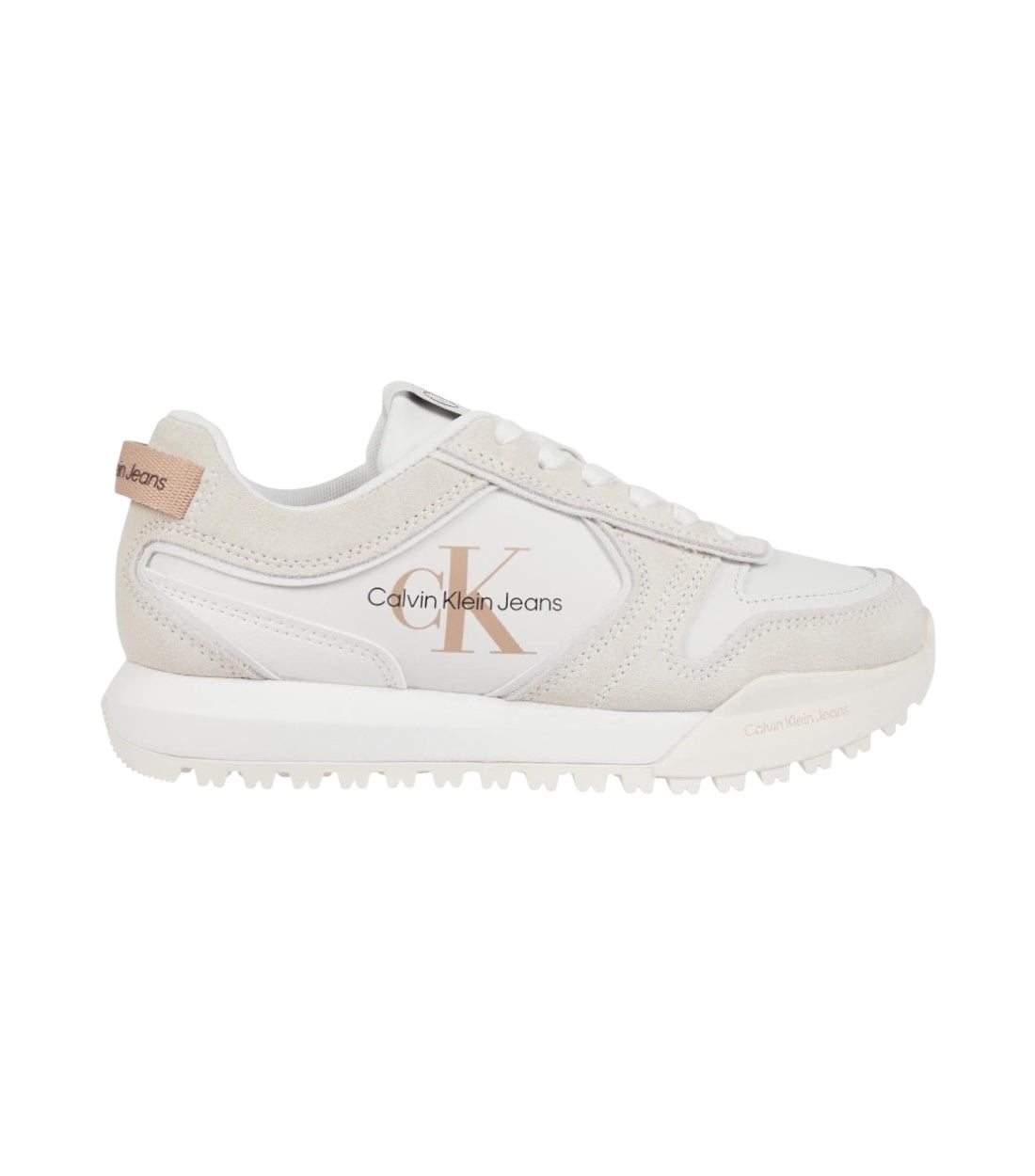 Calvin Klein Wit Toothy Runner Sneakers