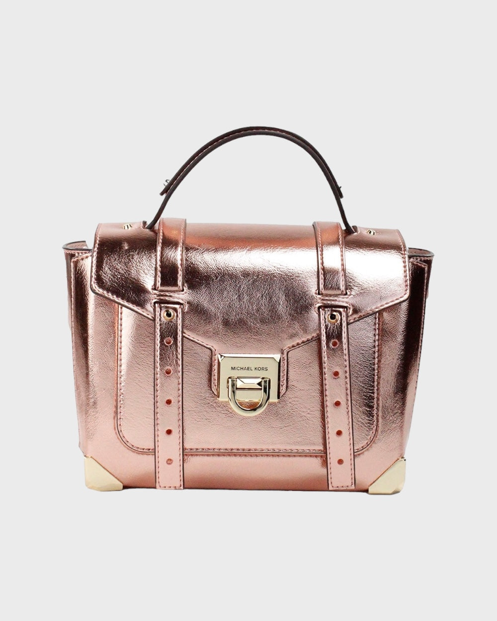 Michael Kors Manhattan Metallic Roze Handtas