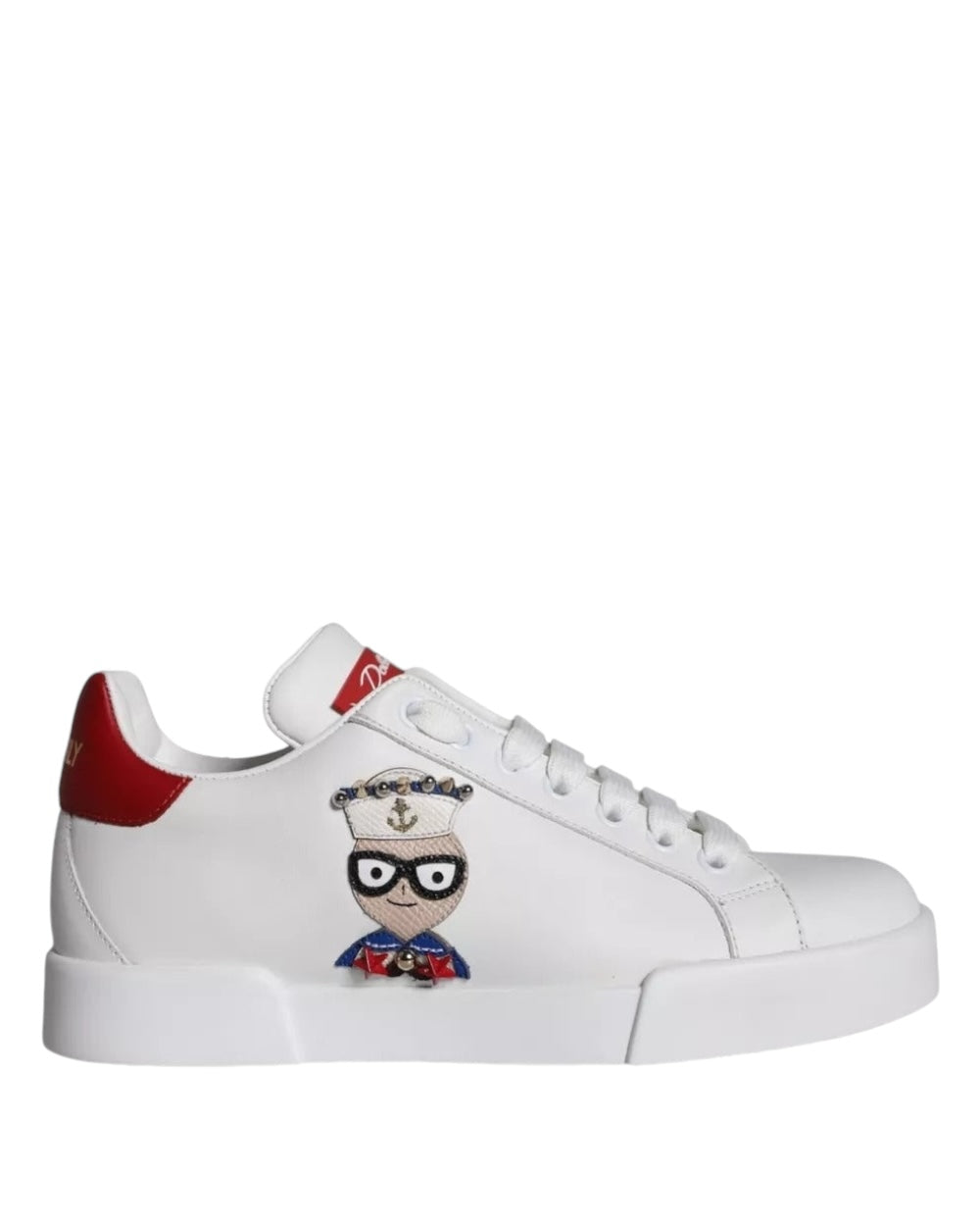 Dolce & Gabbana Wit Kalfsleren Sneakers