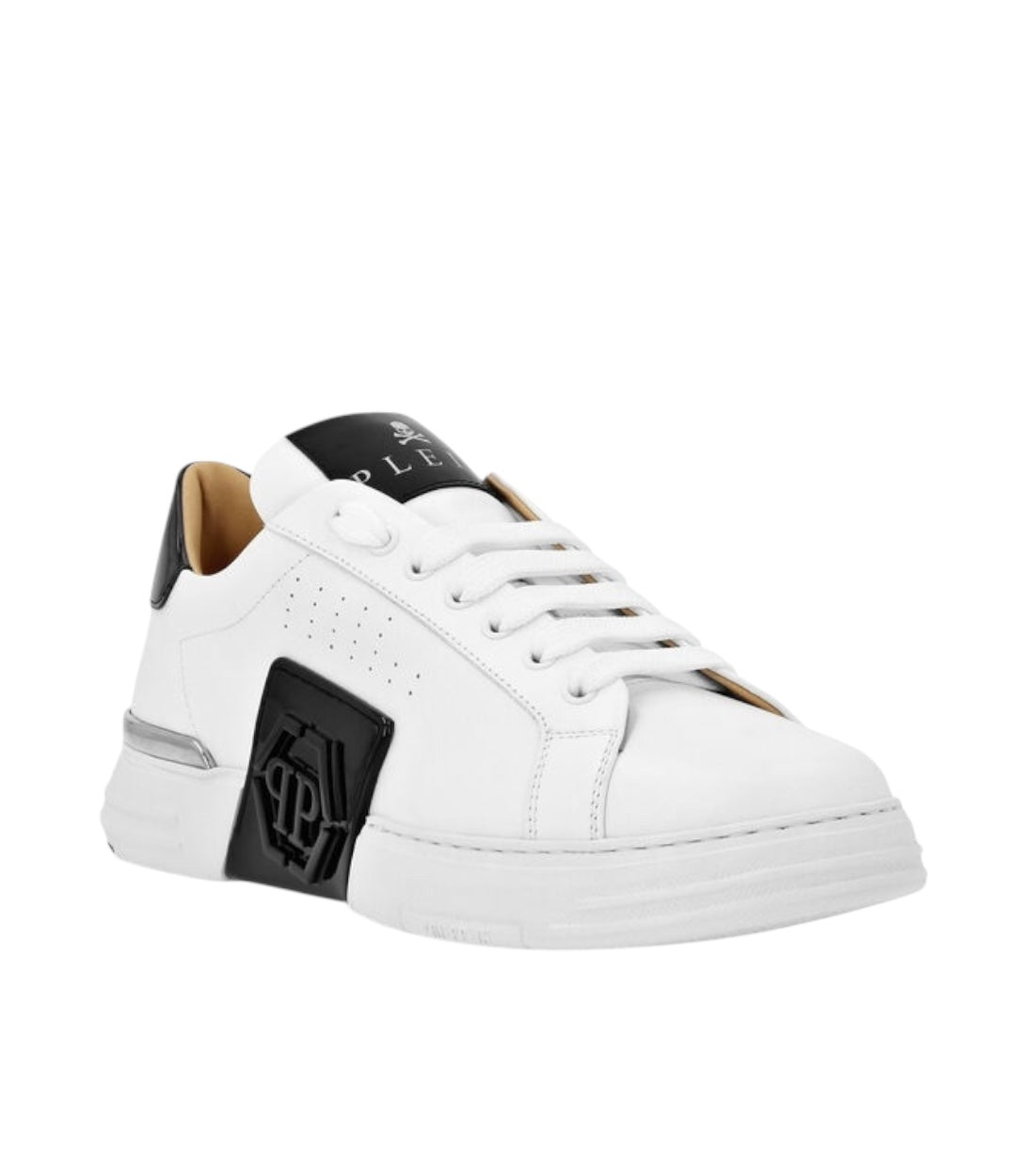 Philipp Plein Wit Lo Top Leren Phantom Sneakers