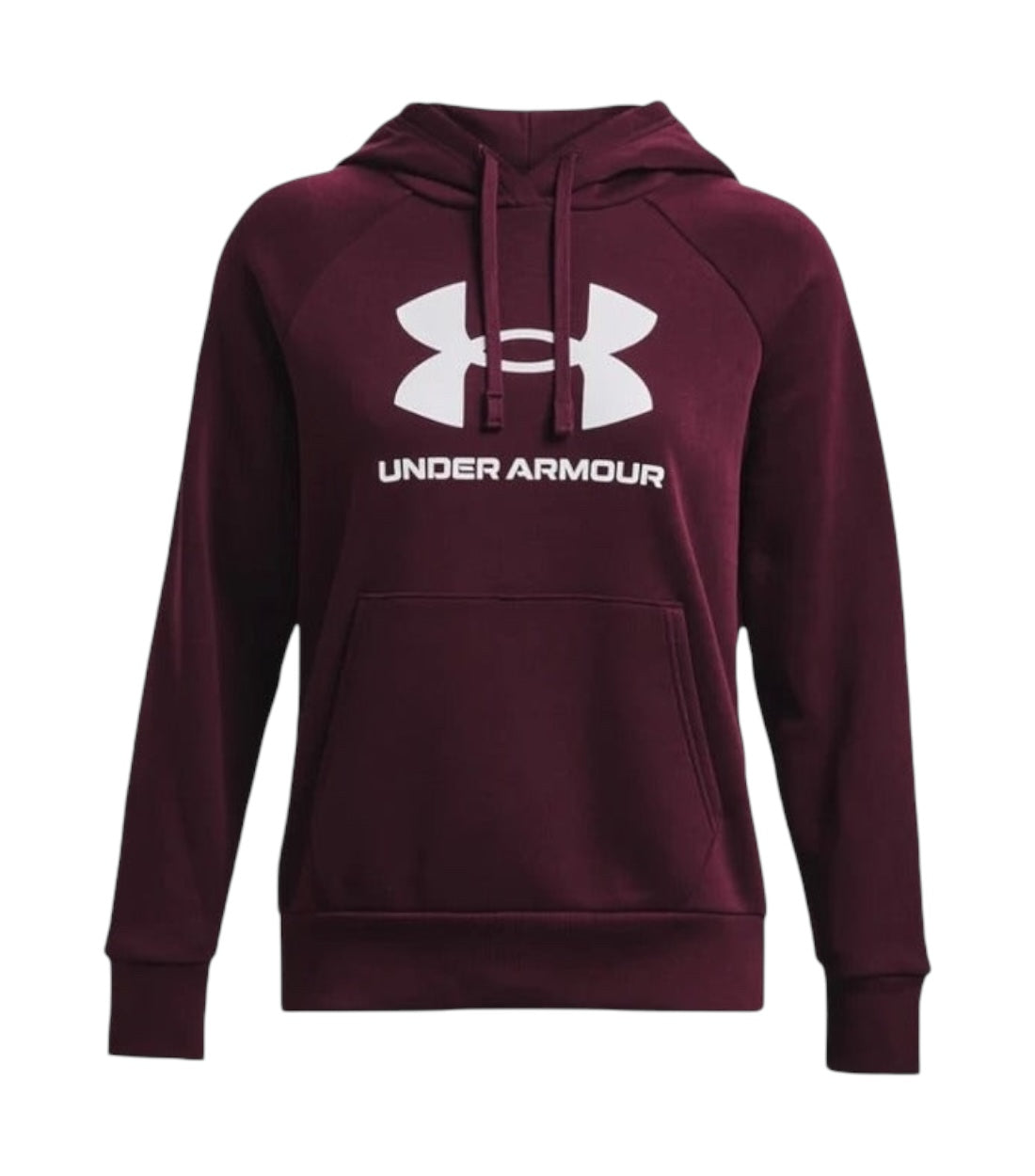 Under Armour Bordeaux Rival Hoodie Met Logo