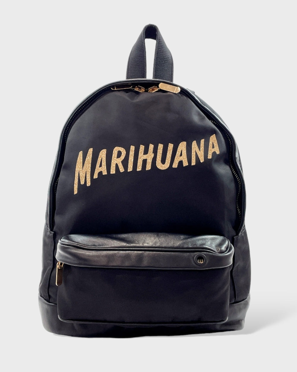 Palm Angels | Black leather backpack