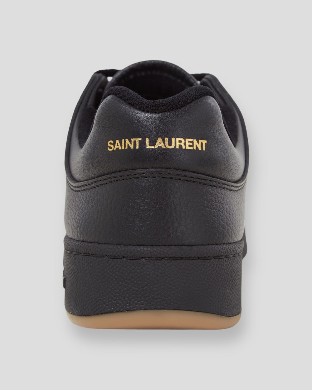 Saint Laurent Kalfsleer Laag Top Sneakers Zwart