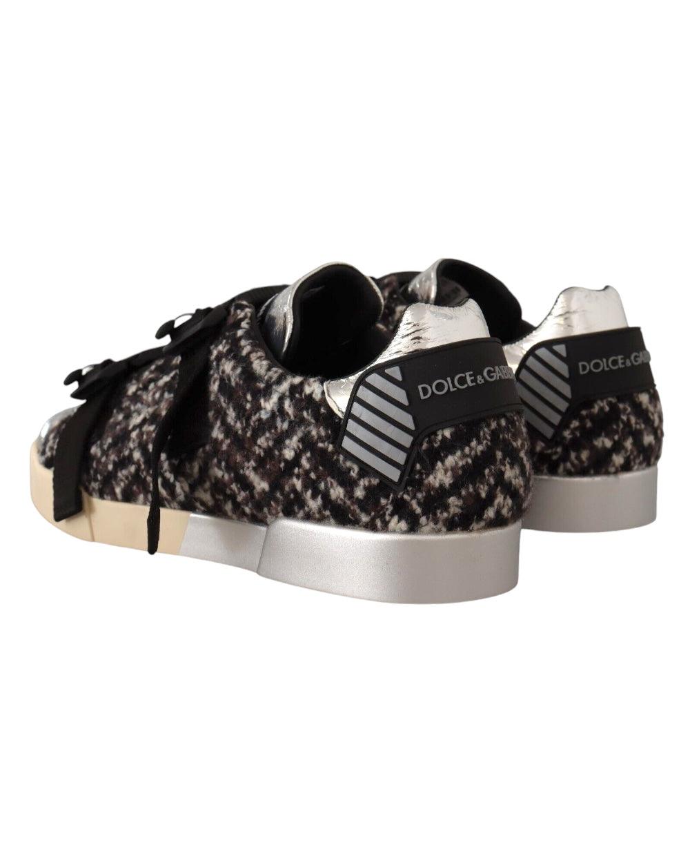 Dolce & Gabbana Zilver Wool Sneakers