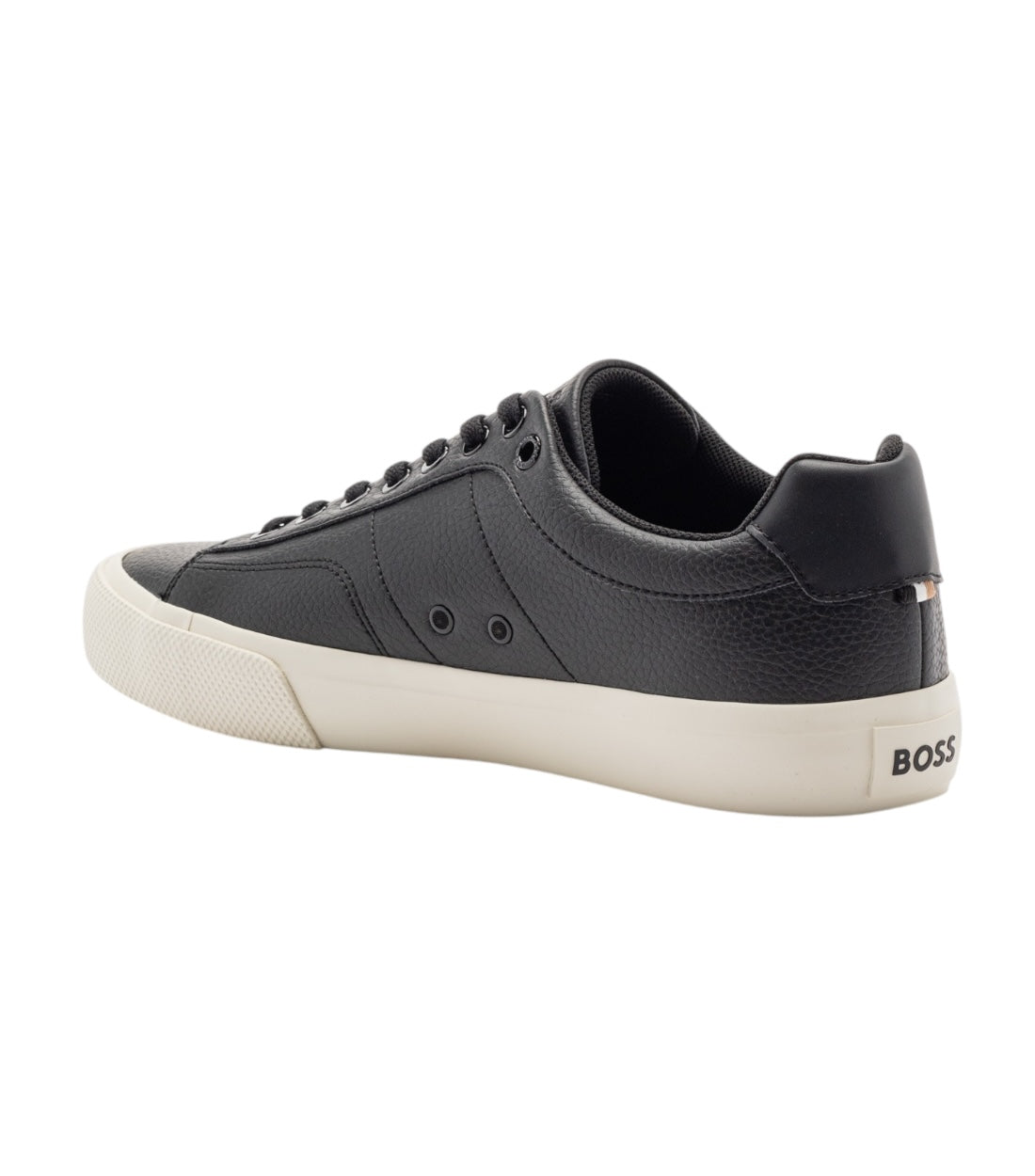 Hugo Boss Zwart Leren Upper Black Schoenen