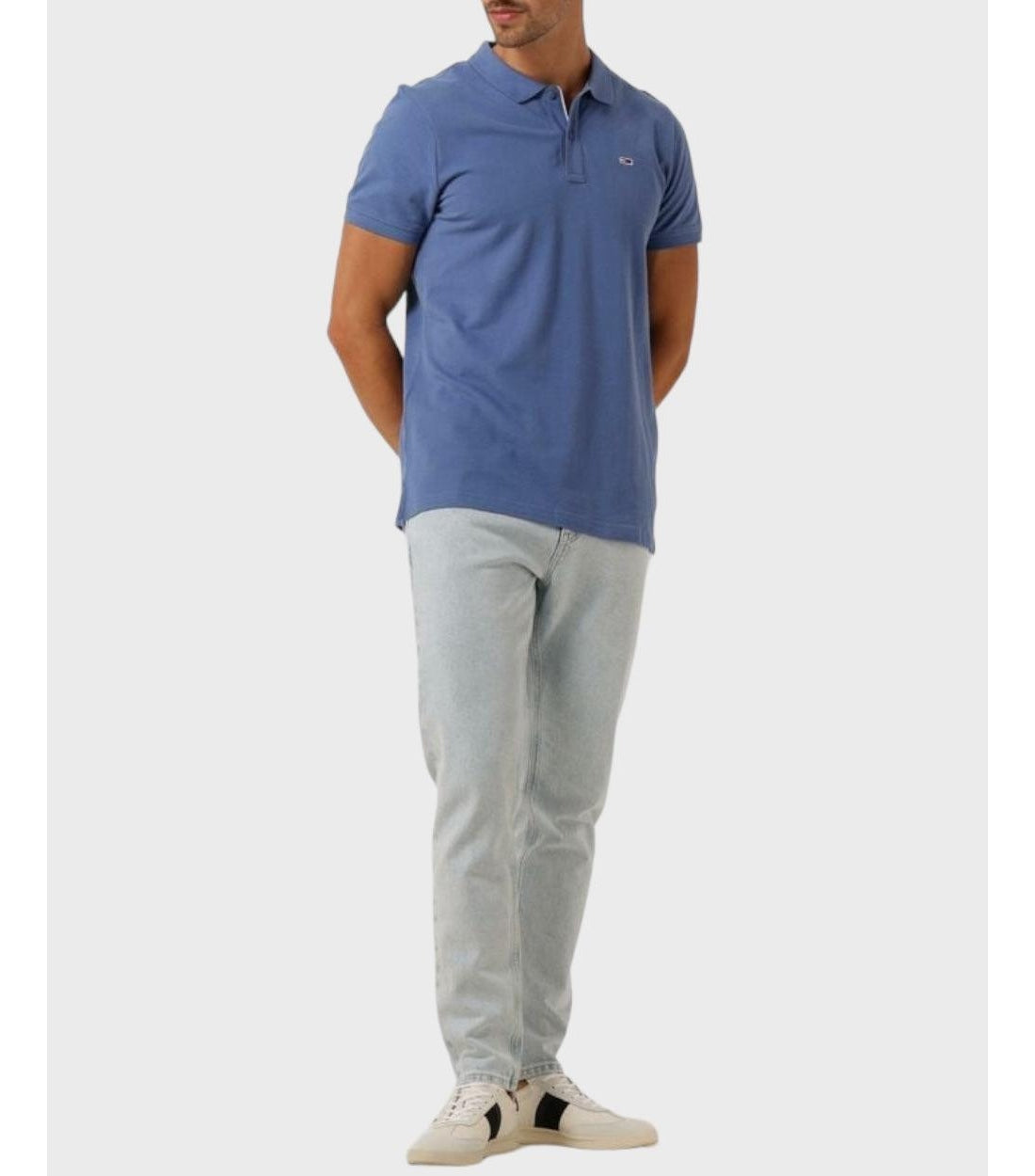 Tommy Hilfiger Blauw Slim Palet Polo