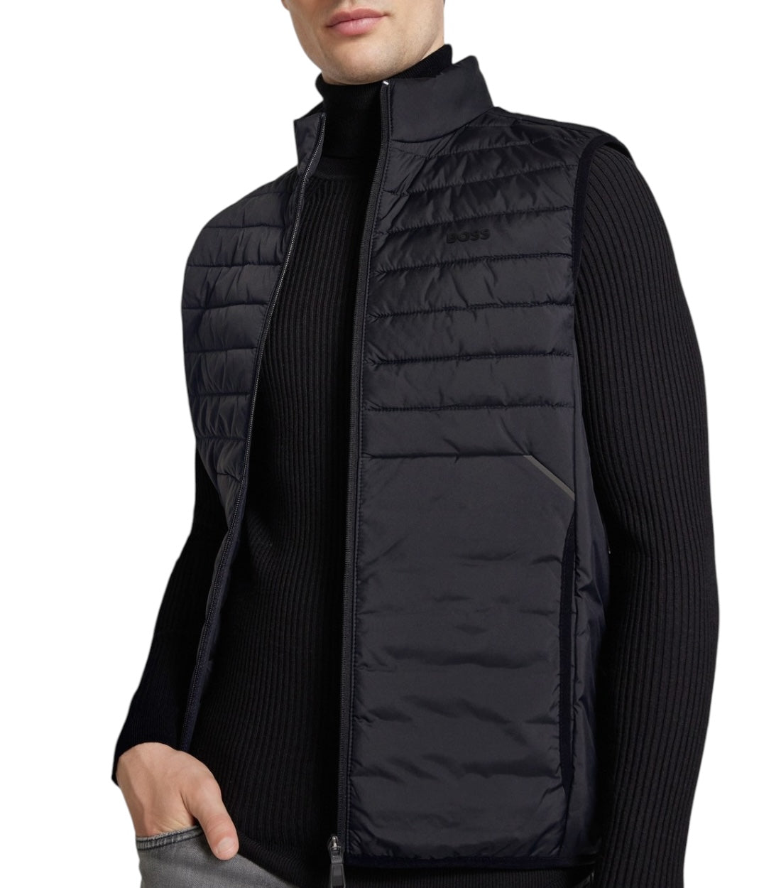 Hugo Boss Zwart Polyester Thor 2 Bodywarmer