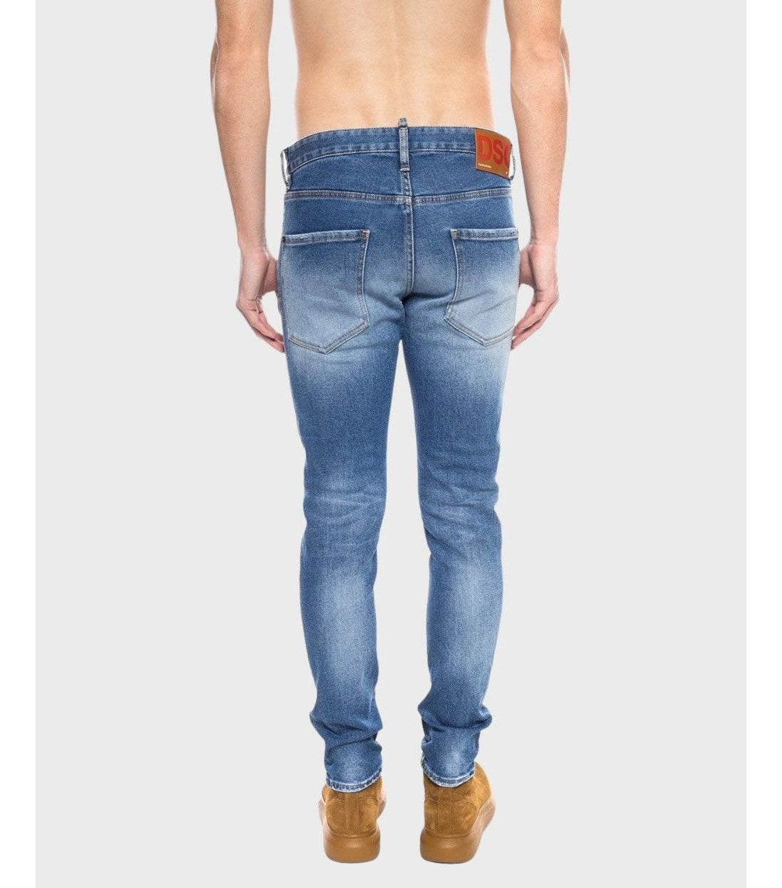 Dsquared2 Blauw Distressed Cool Guy Fit Spijkerbroek / Jeans