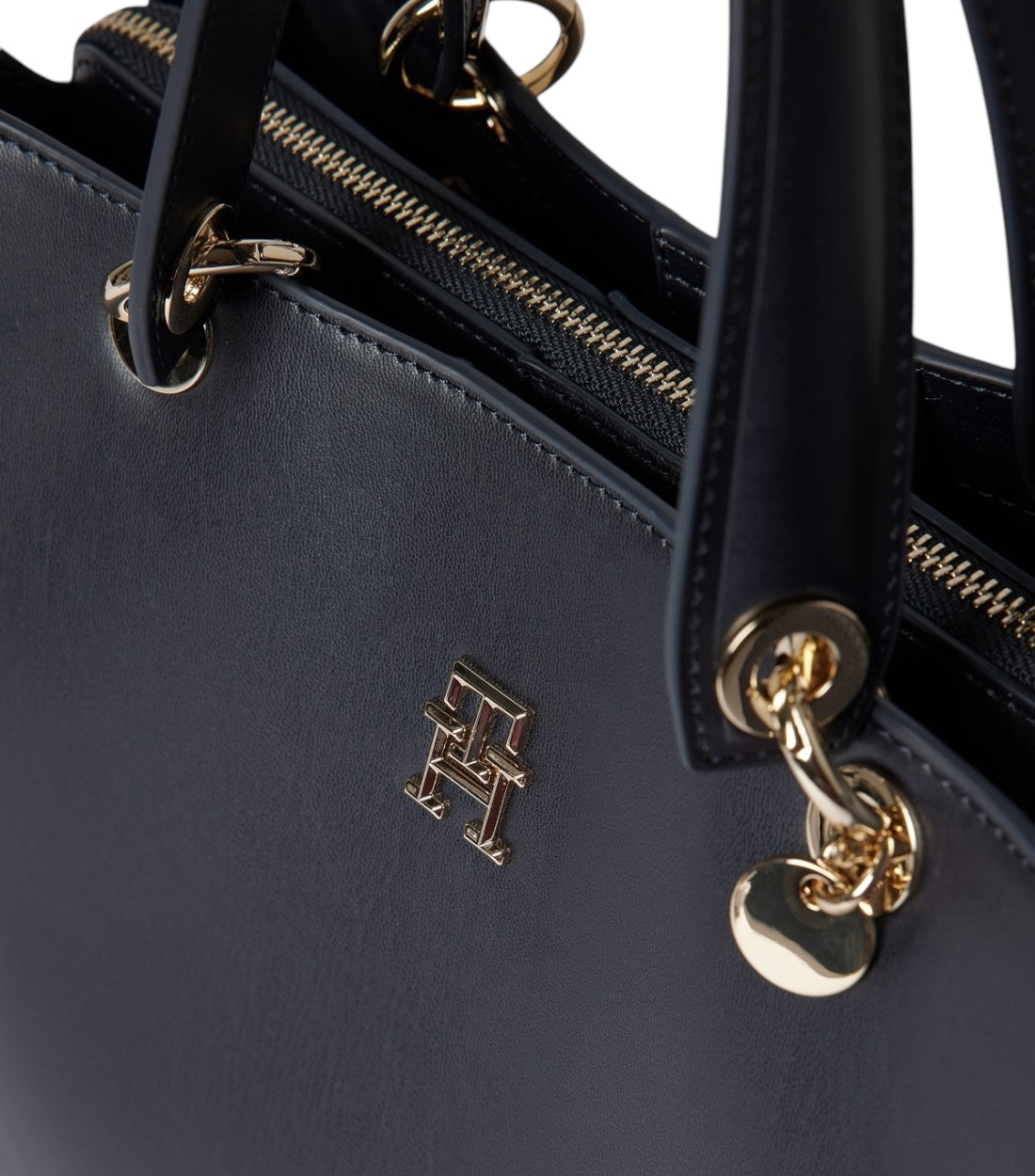 Tommy Hilfiger Blauw Chic Tote Tas Met Labeldetail In Metallic