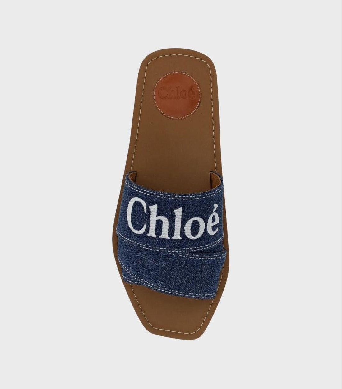 Chloé Woody Denim Sandalen Dames