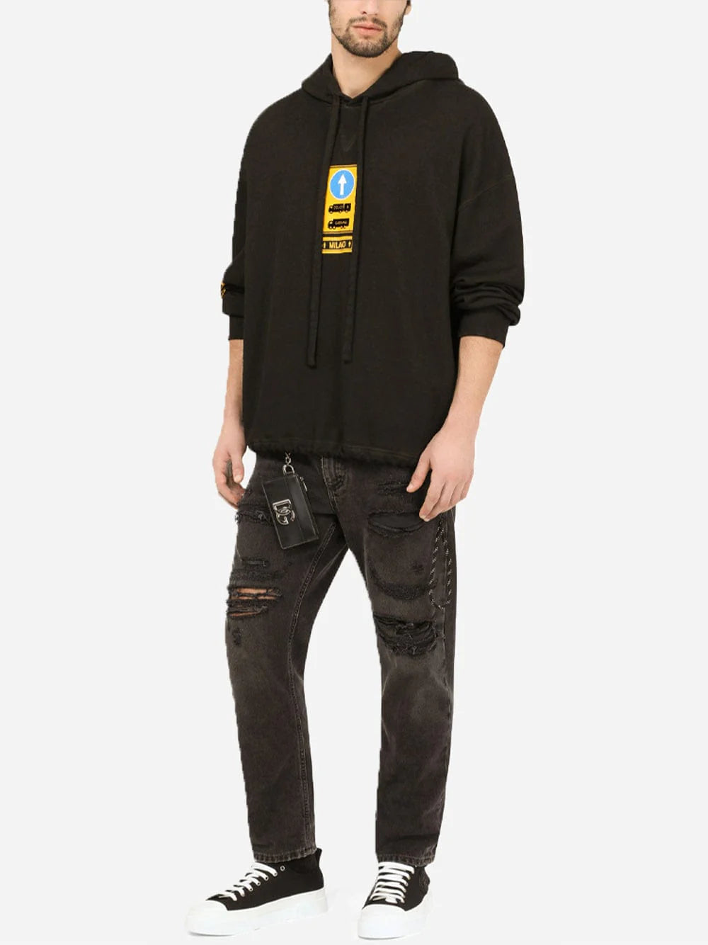 Dolce & Gabbana DG Shield Zwart Hoodie