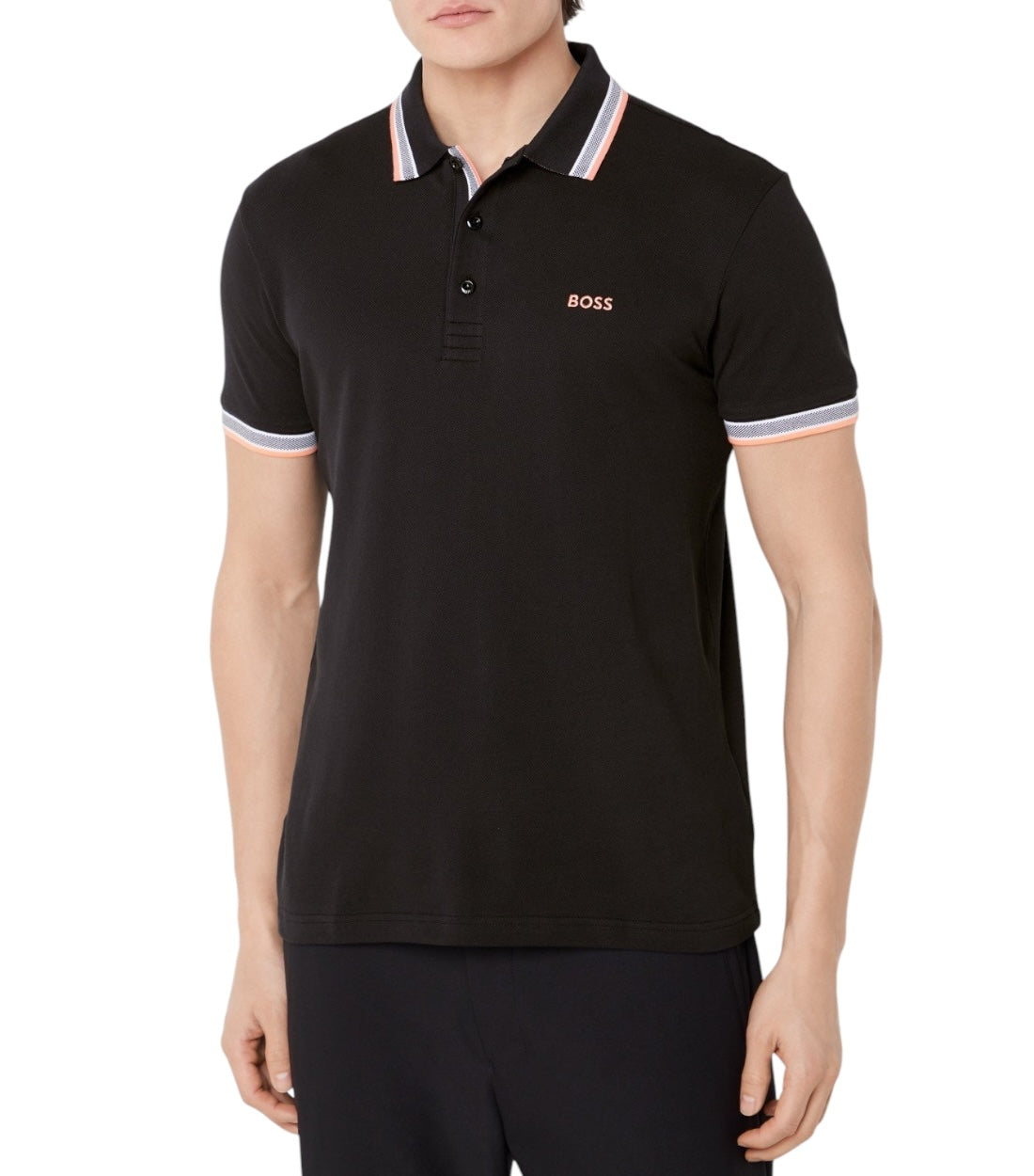 Hugo Boss Zwart Katoenen Paddy Polo