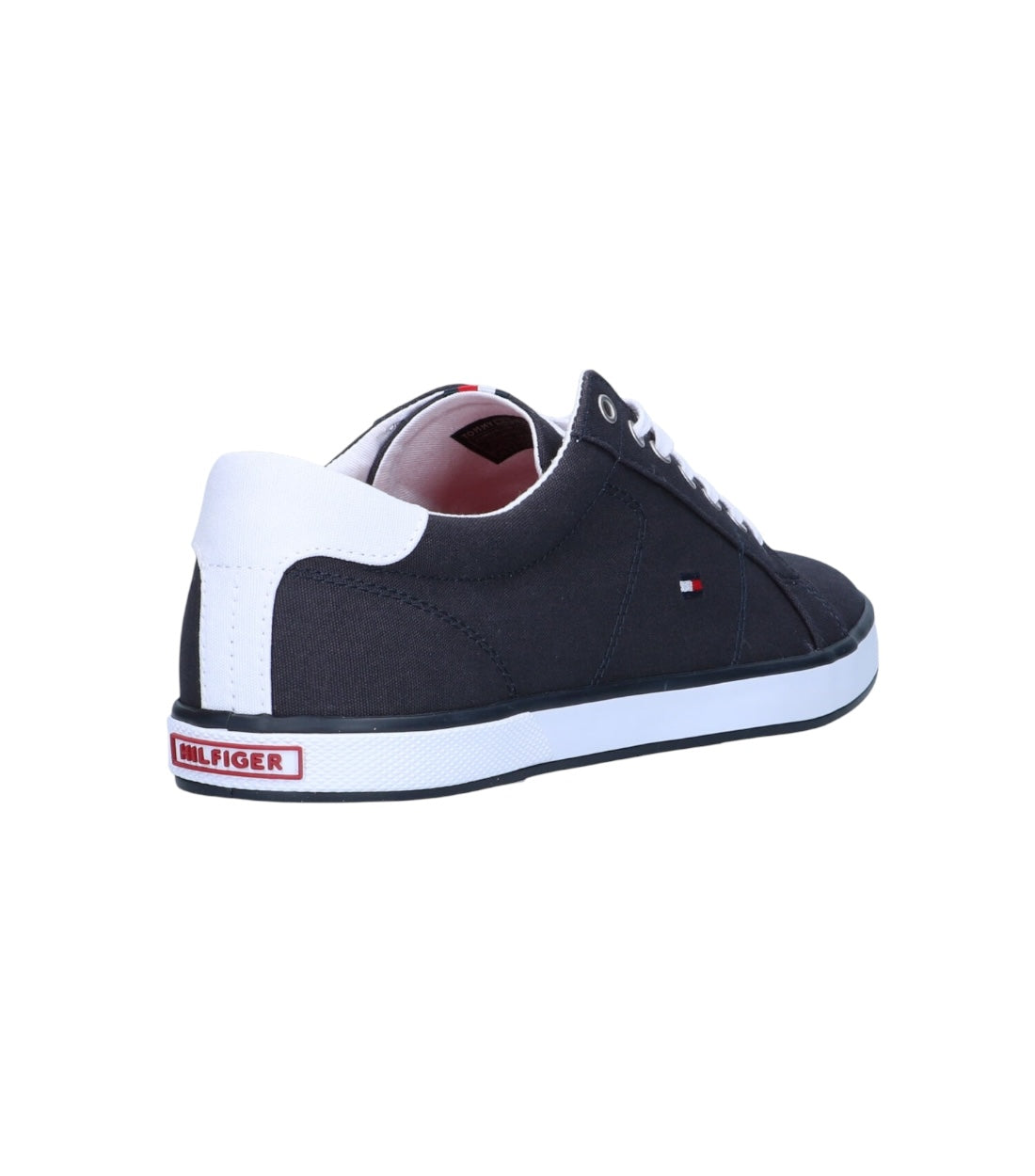 Tommy Hilfiger Blauw Canvas Sneakers Met Veters