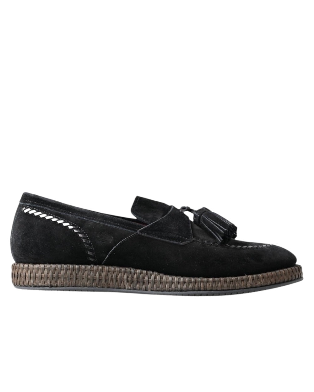 Dolce & Gabbana Zwart Suede Espadrille Loafers