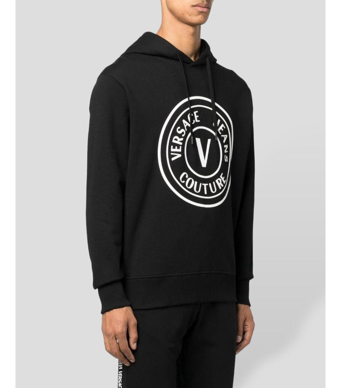 Versace Jeans Couture Zwart Geborduurde Hoodie