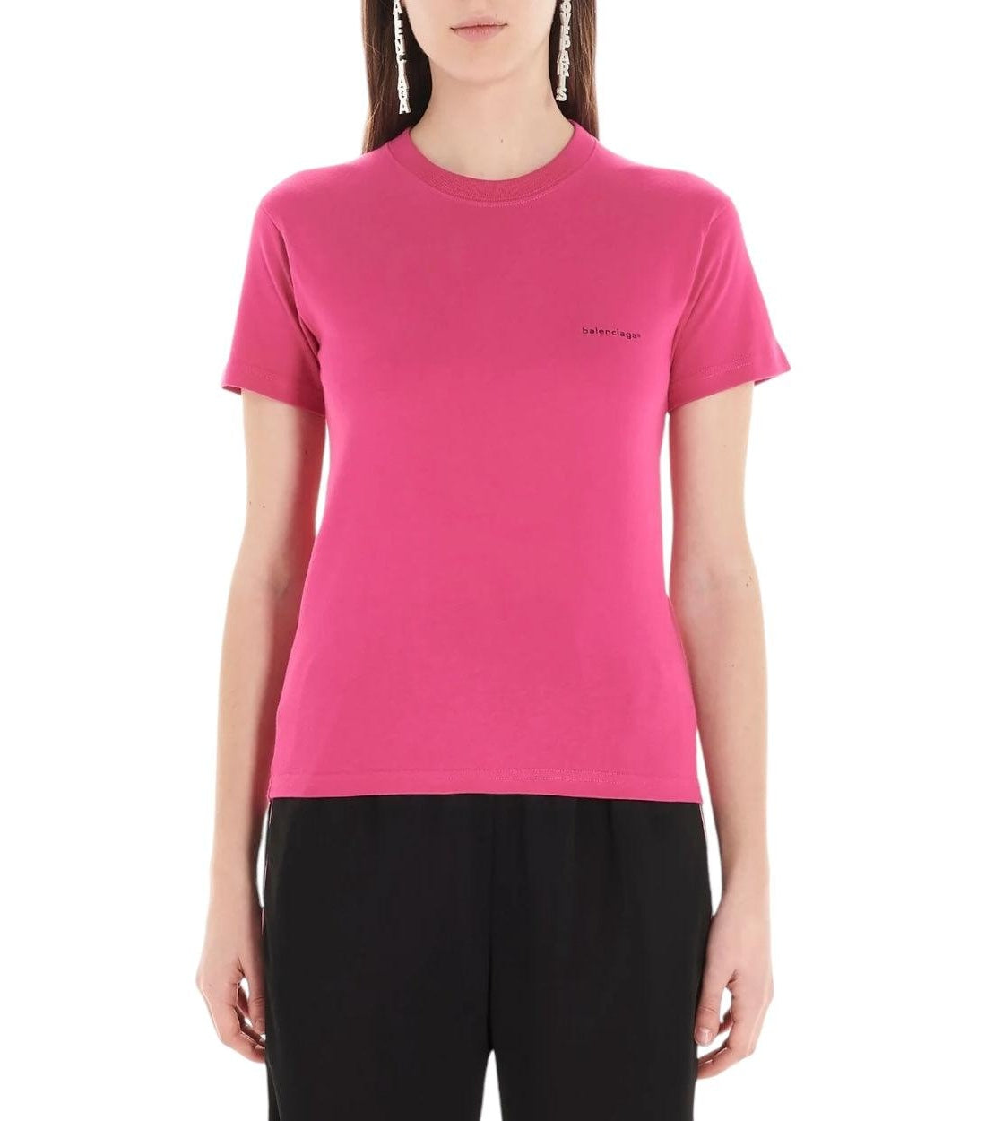 Balenciaga Roze Basic T-shirt