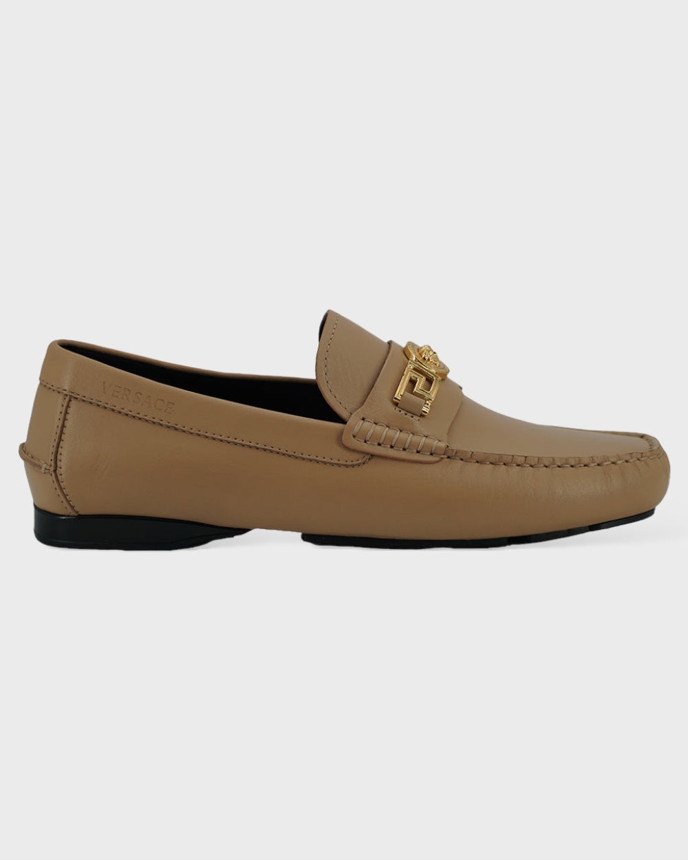 Versace Beige Kalfsleren Loafers