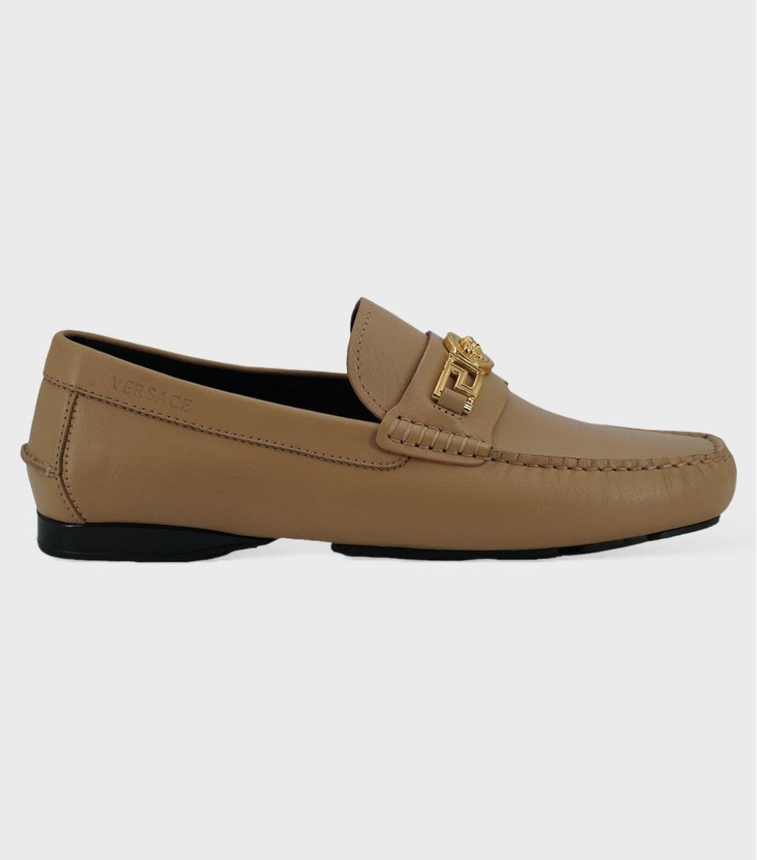 Versace Beige Kalfsleren Loafers