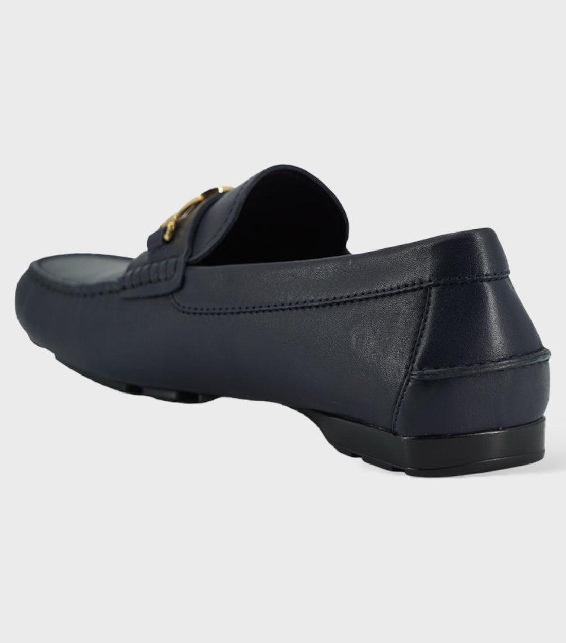 Versace Kalfsleren Loafers Blauw