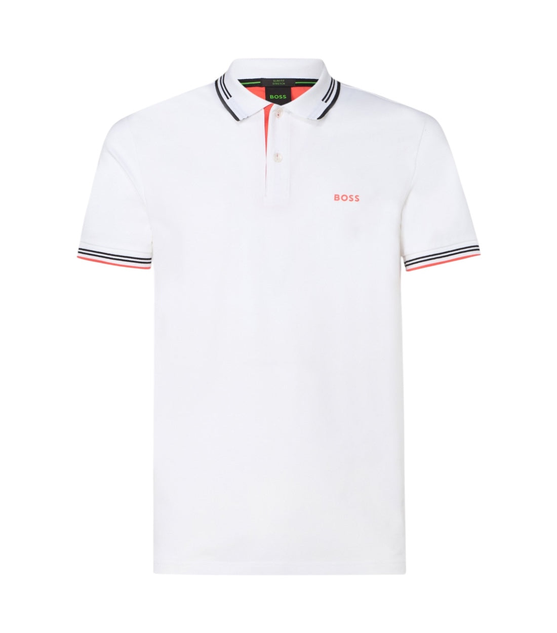 Hugo Boss White Cotton Paddy Polo